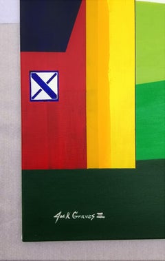 Farm Girl and Birds /// Contemporary Landscape Barn Girl Country Silo Farmer