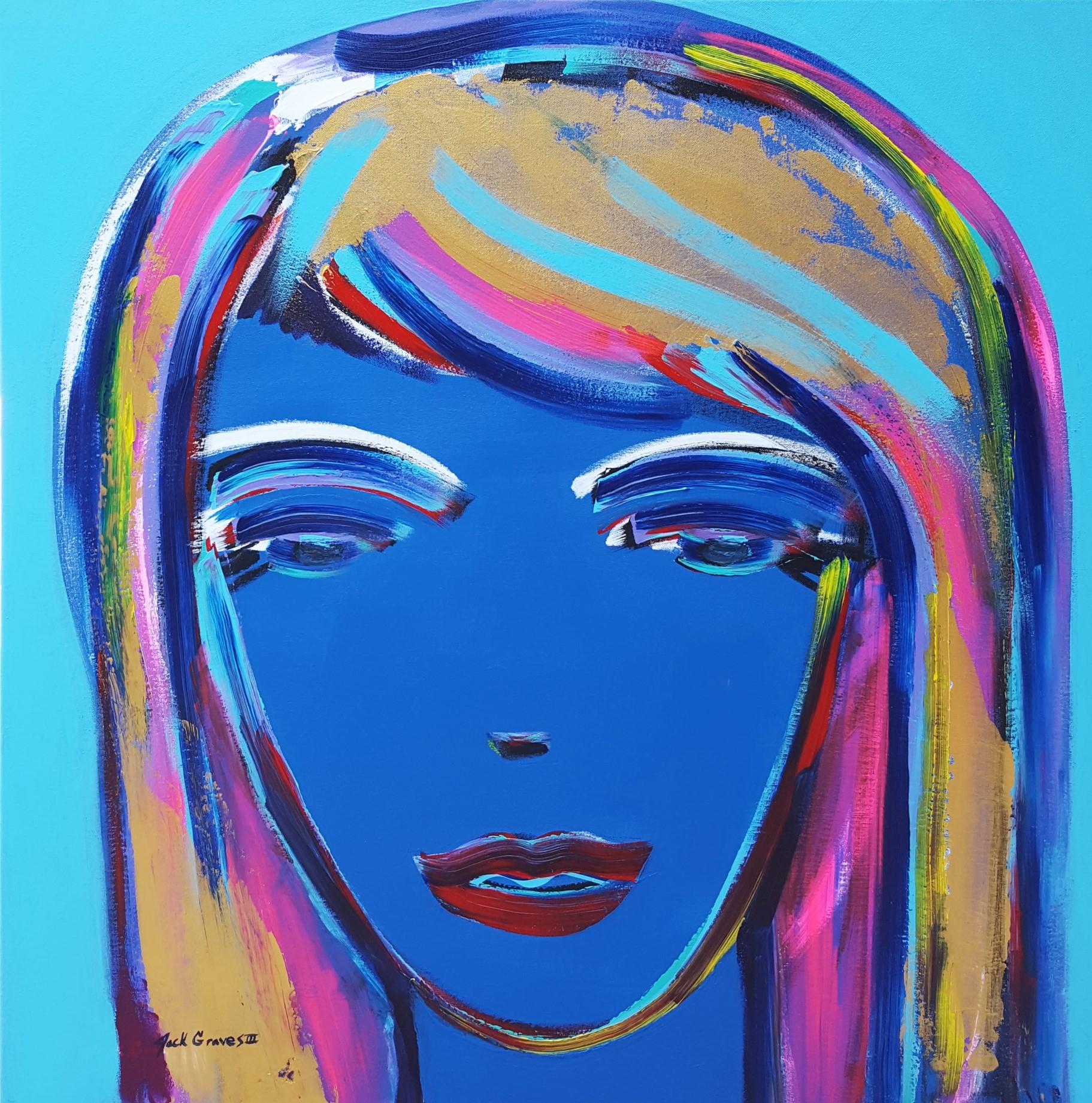 Jack Graves III Portrait Painting - Female Face Icon IV