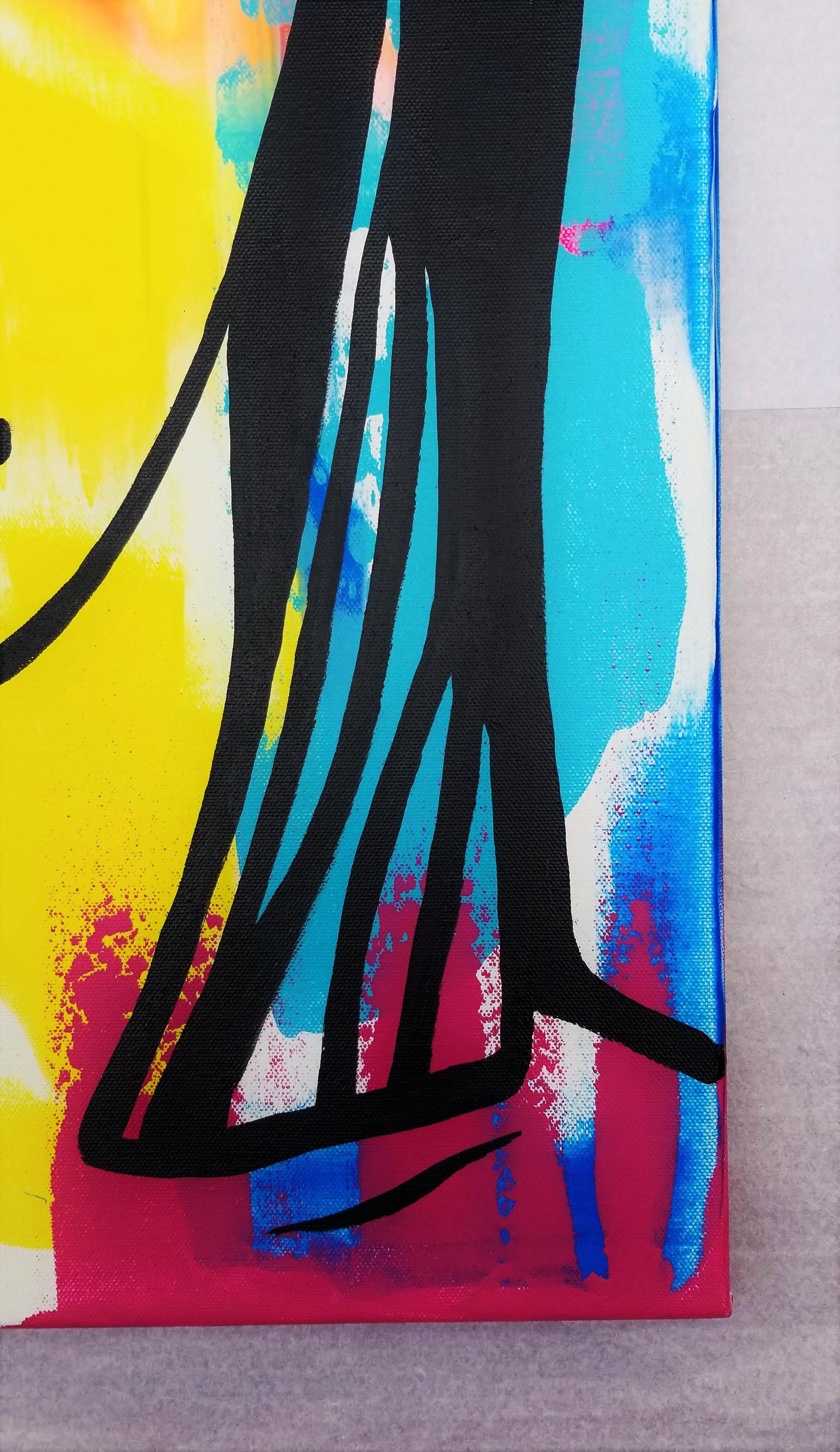 Rostro Femenino Icono VI (Cleopatra) /// Retrato Contemporáneo Pop Street Art Chica en venta 1