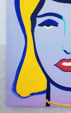 Icon XIV /// Contemporary Street Pop Art Portrait Girl Painting Art