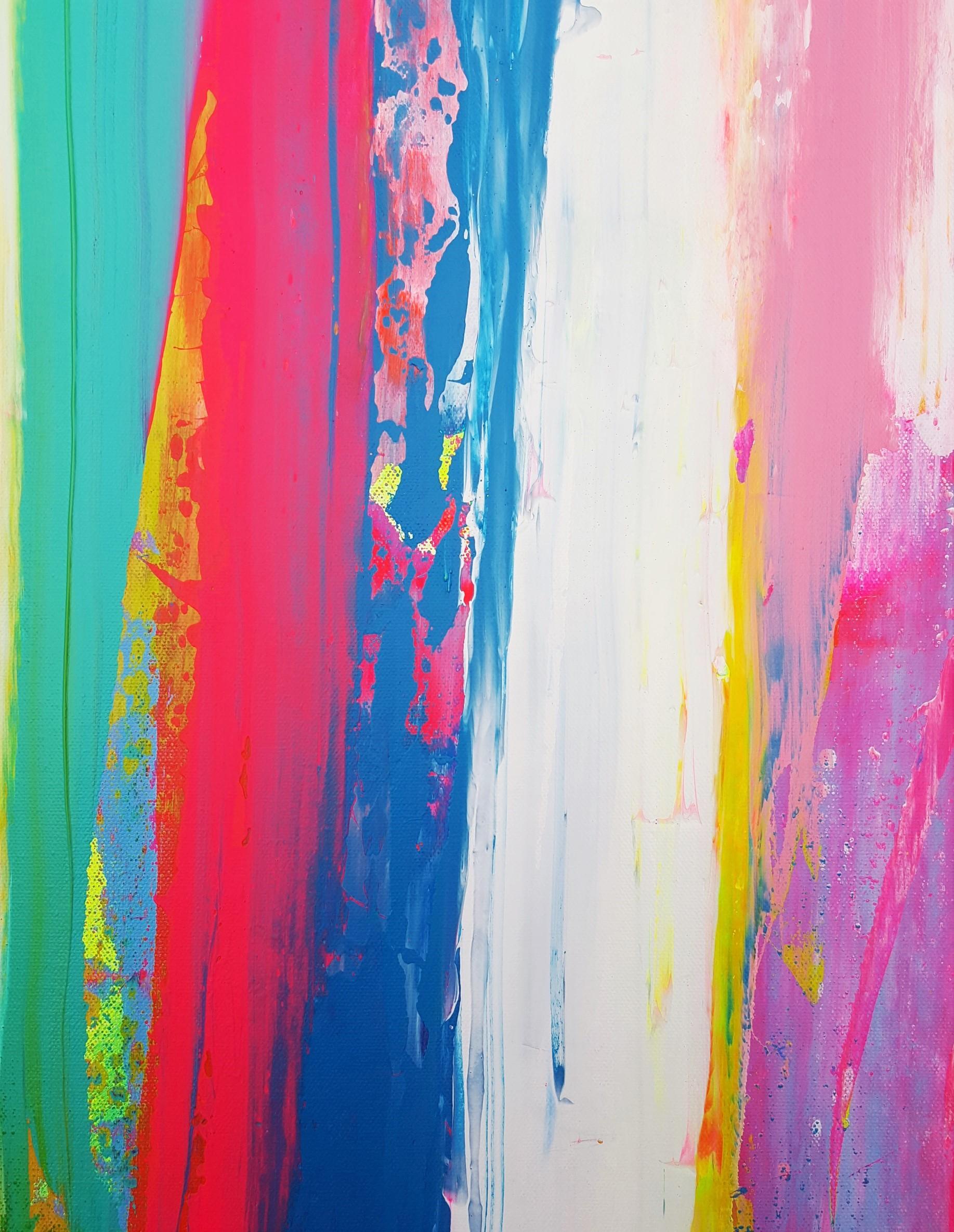 Forest Exit /// Contemporary Abstract Expressionist Colorful Painting Canvas Art For Sale 7