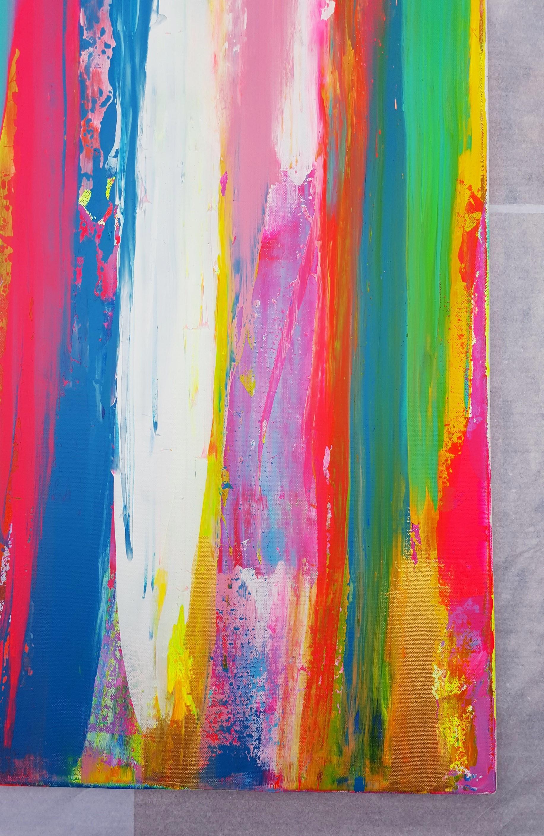 Forest Exit /// Contemporary Abstract Expressionist Colorful Painting Canvas Art For Sale 2