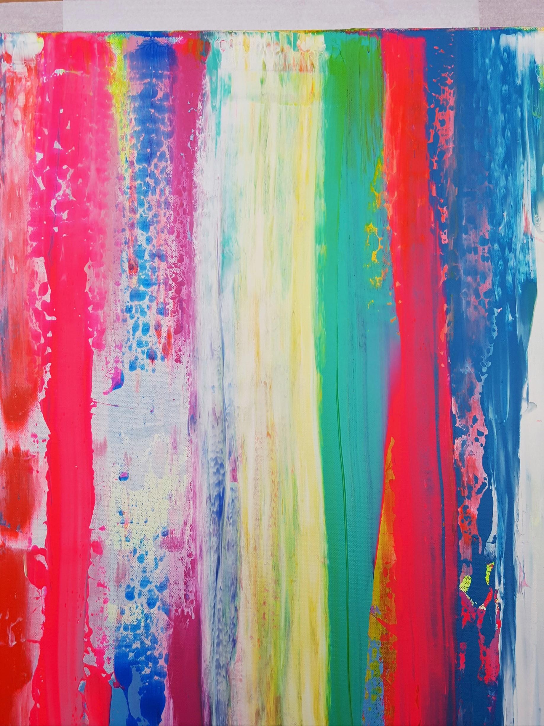 Forest Exit /// Contemporary Abstract Expressionist Colorful Painting Canvas Art For Sale 3