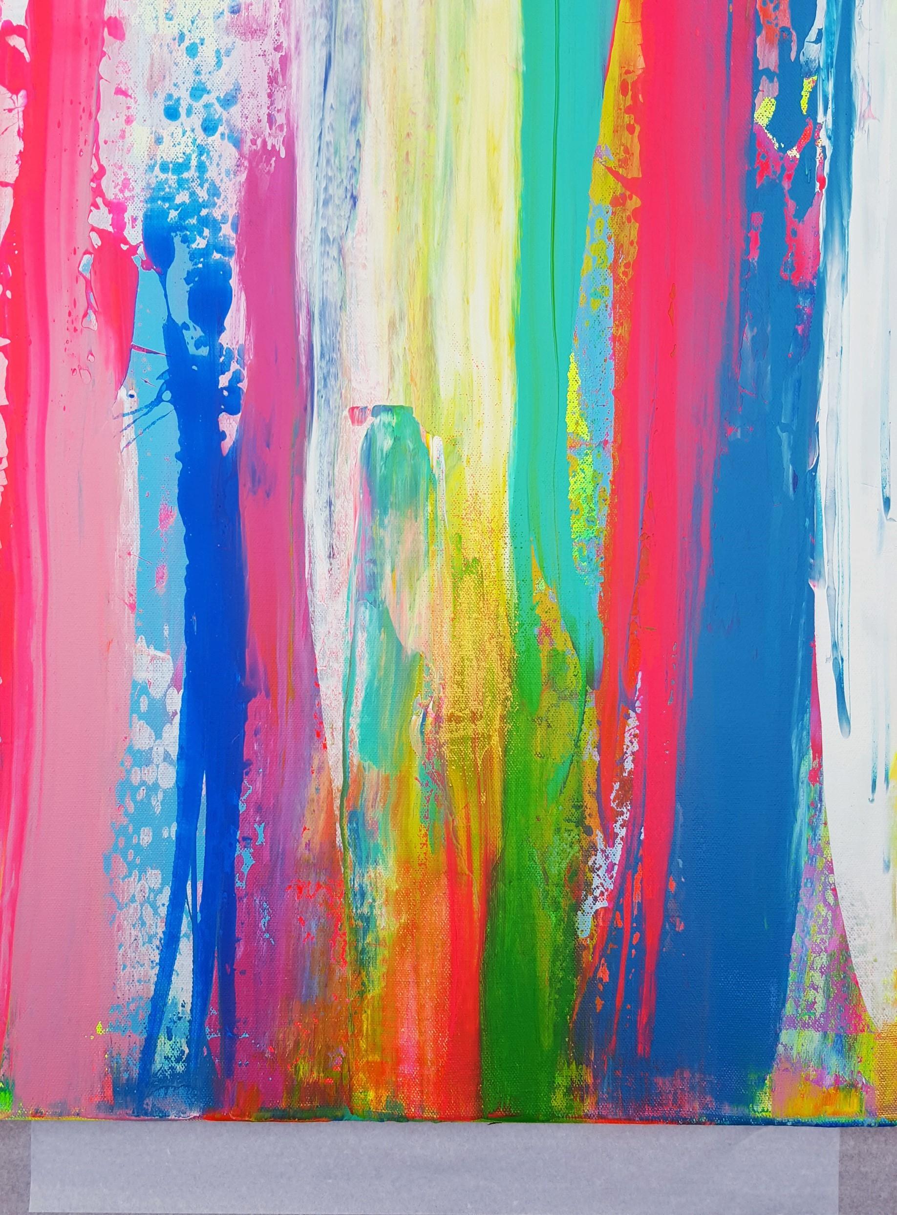 Forest Exit /// Contemporary Abstract Expressionist Colorful Painting Canvas Art For Sale 4