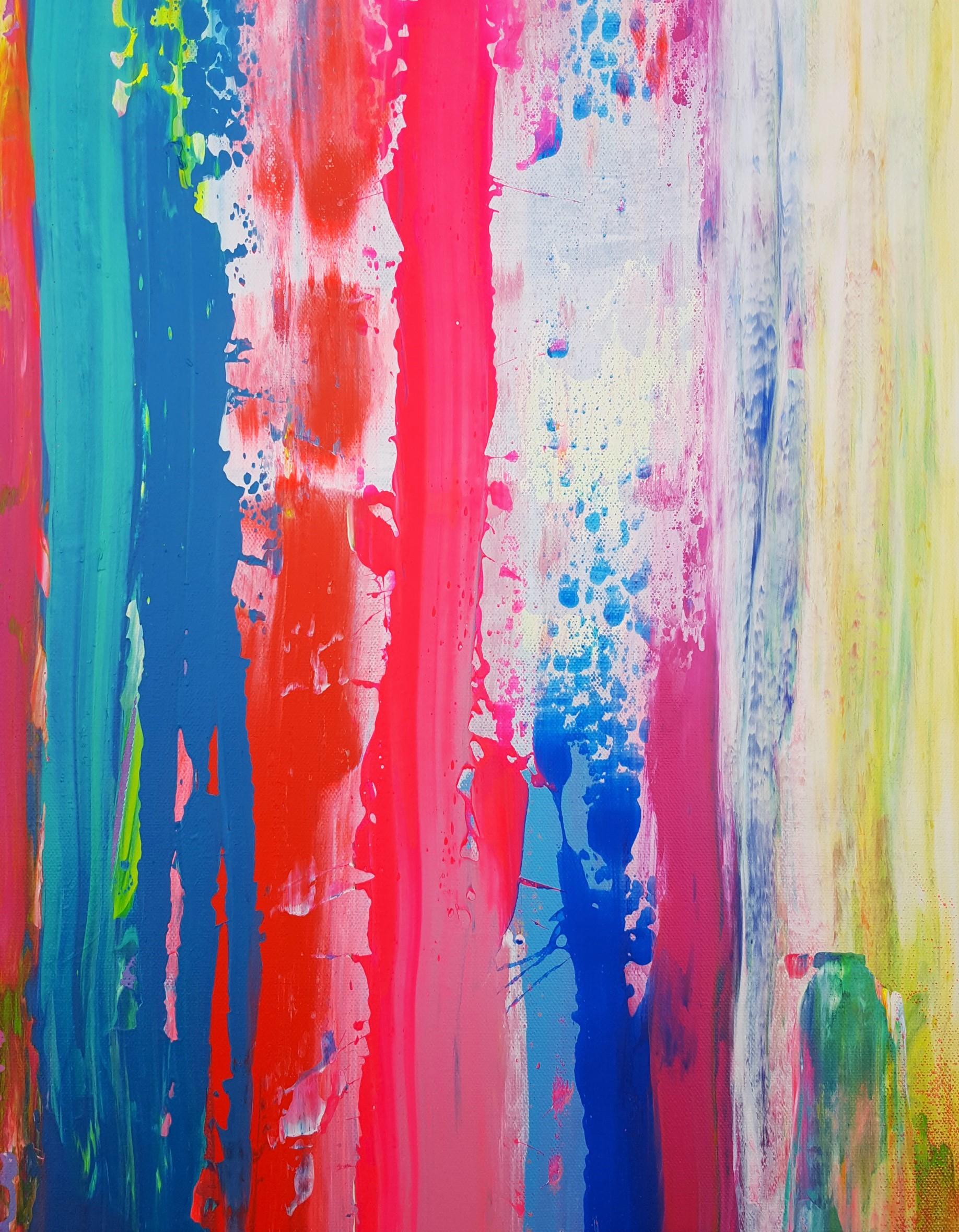 Forest Exit /// Contemporary Abstract Expressionist Colorful Painting Canvas Art For Sale 5