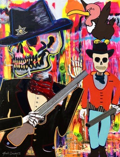 Forward /// Jack Graves Wild Western Bandit Outlaw Funny Desert Skeleton Paint