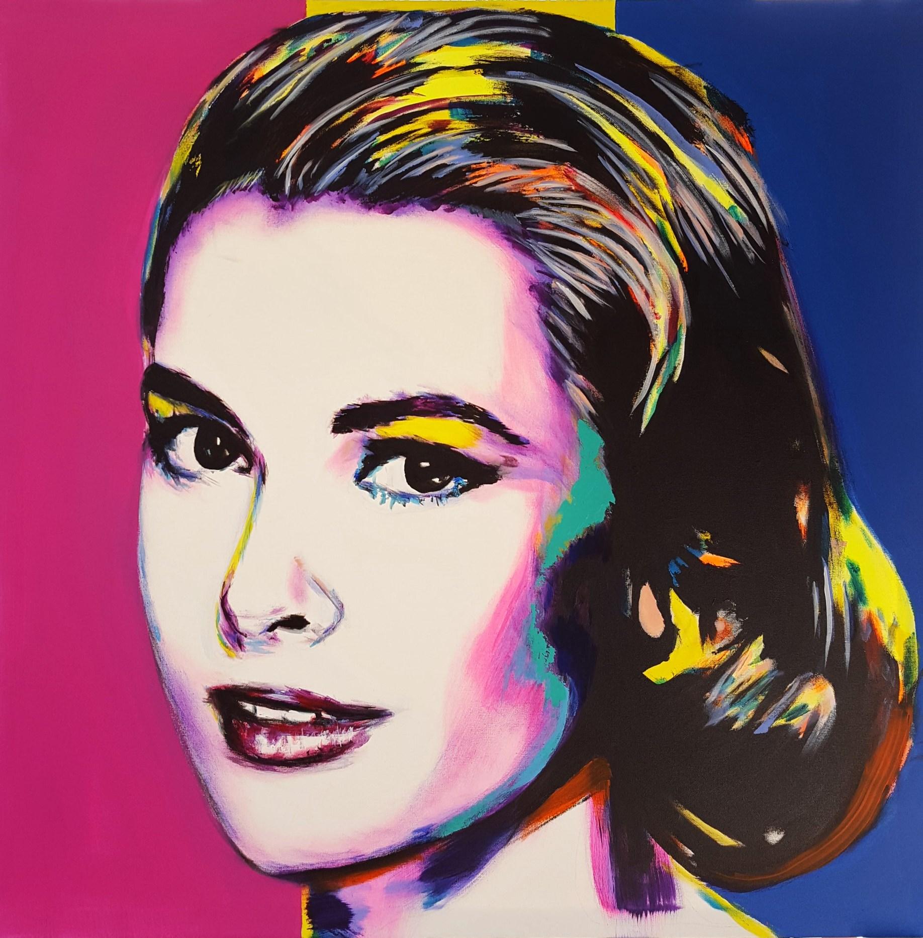 Jack Graves III Portrait Painting - Grace Kelly Icon II