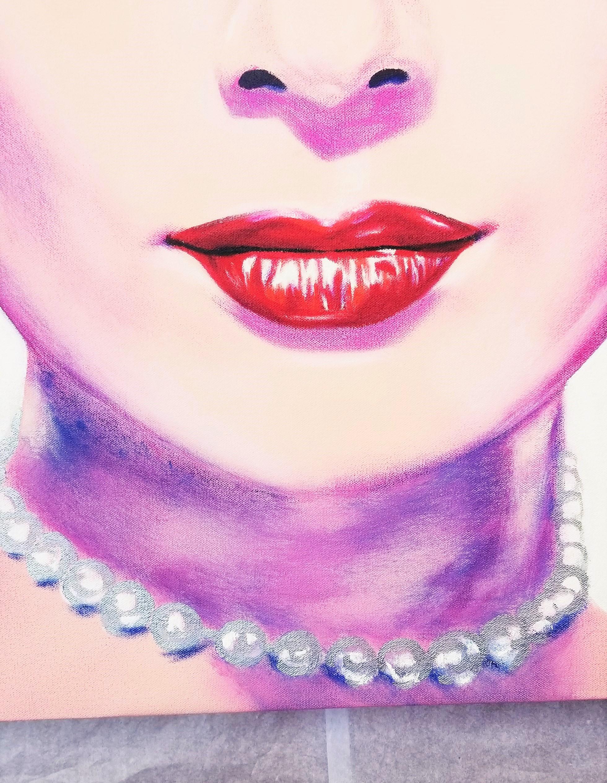 Grace Kelly Icona IX /// Pittura Pop Contemporanea Attrice Moda Modello Film in vendita 2