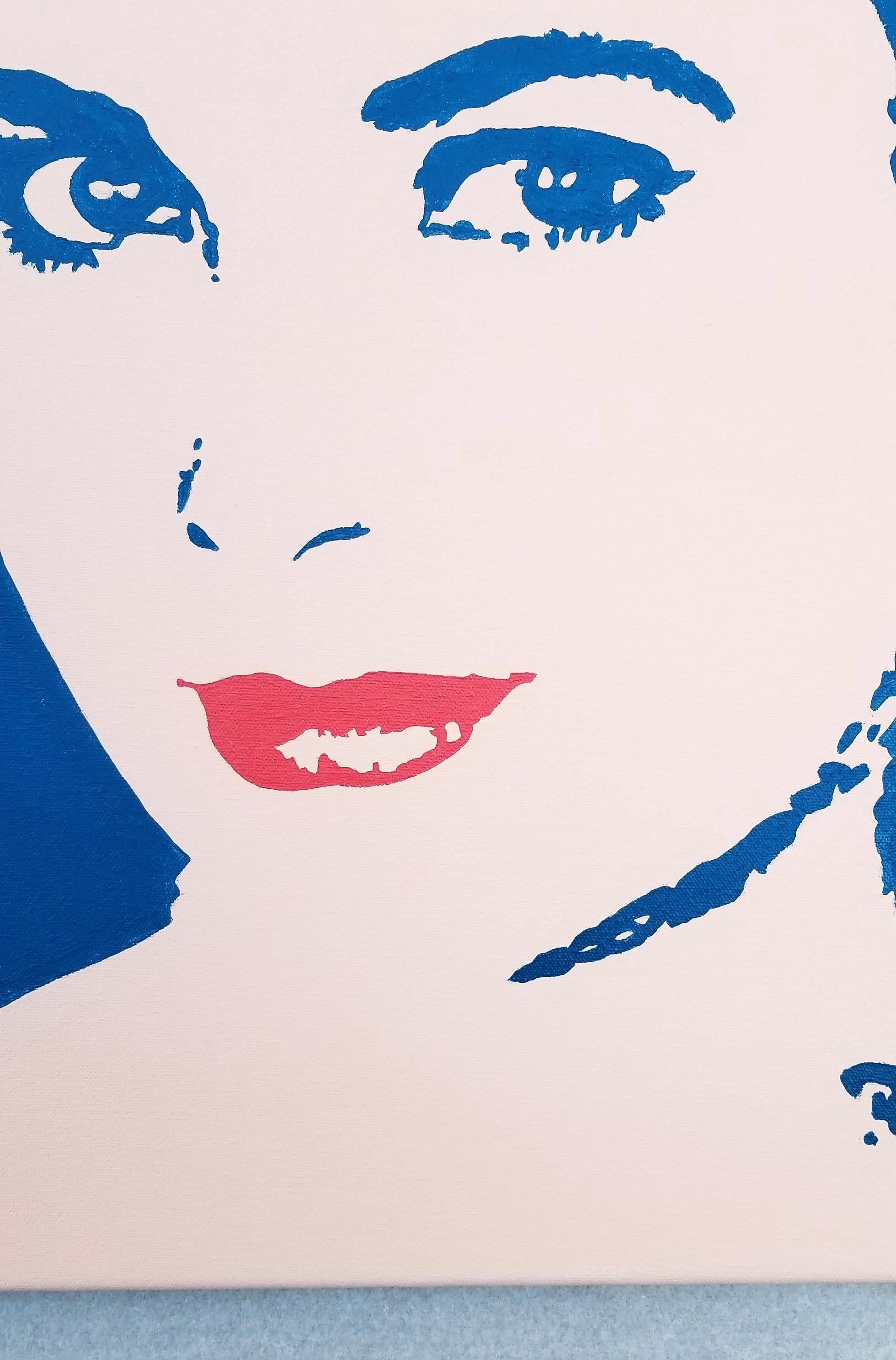 Grace Kelly Icon X /// Contemporary Street Pop Painting Schauspielerin Fashion Model im Angebot 4