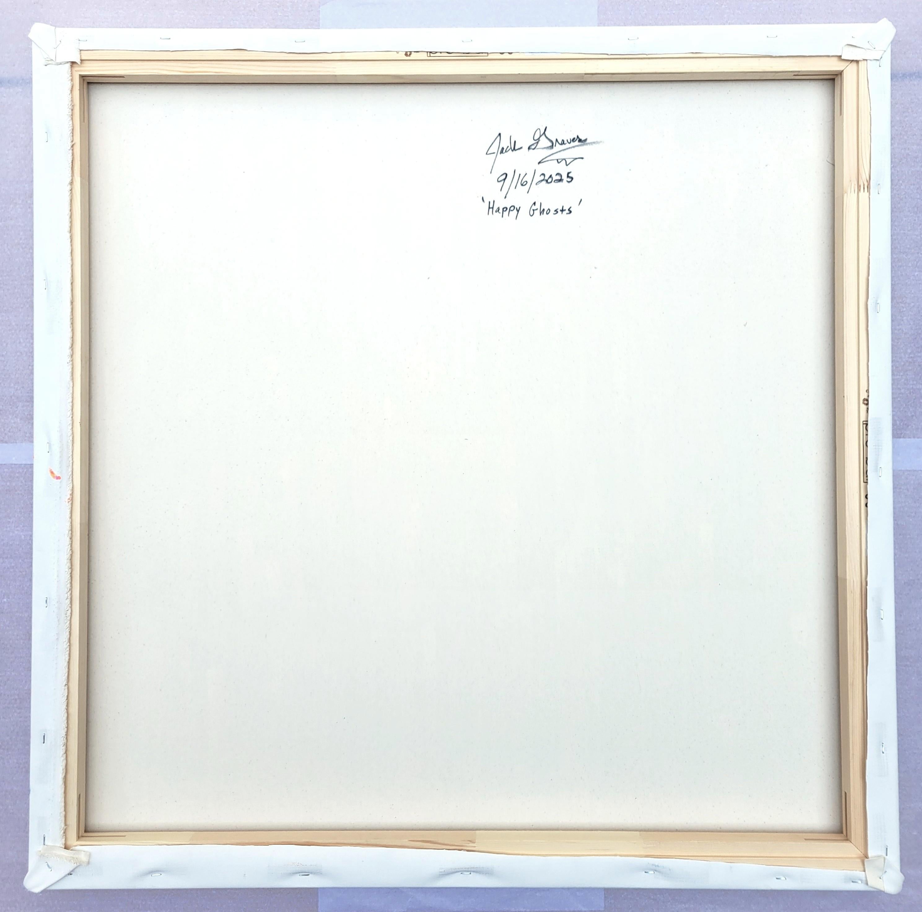 Glückliche Geister /// Jack Graves Abstraktes Expressionist Buntes Gemälde Leinwandkunst im Angebot 7