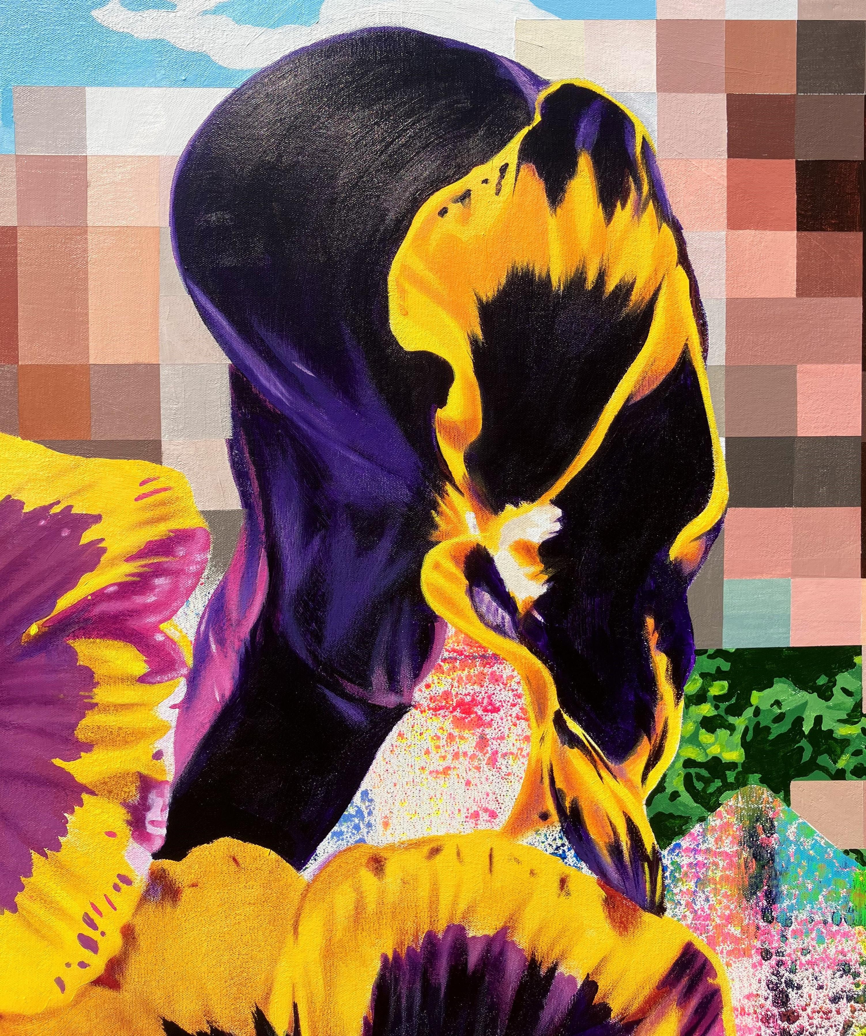 Hermia y Lisandro se fugan /// Pintura callejera contemporánea pop abstracta de gran tamaño - Painting Contemporáneo de Jack Graves III