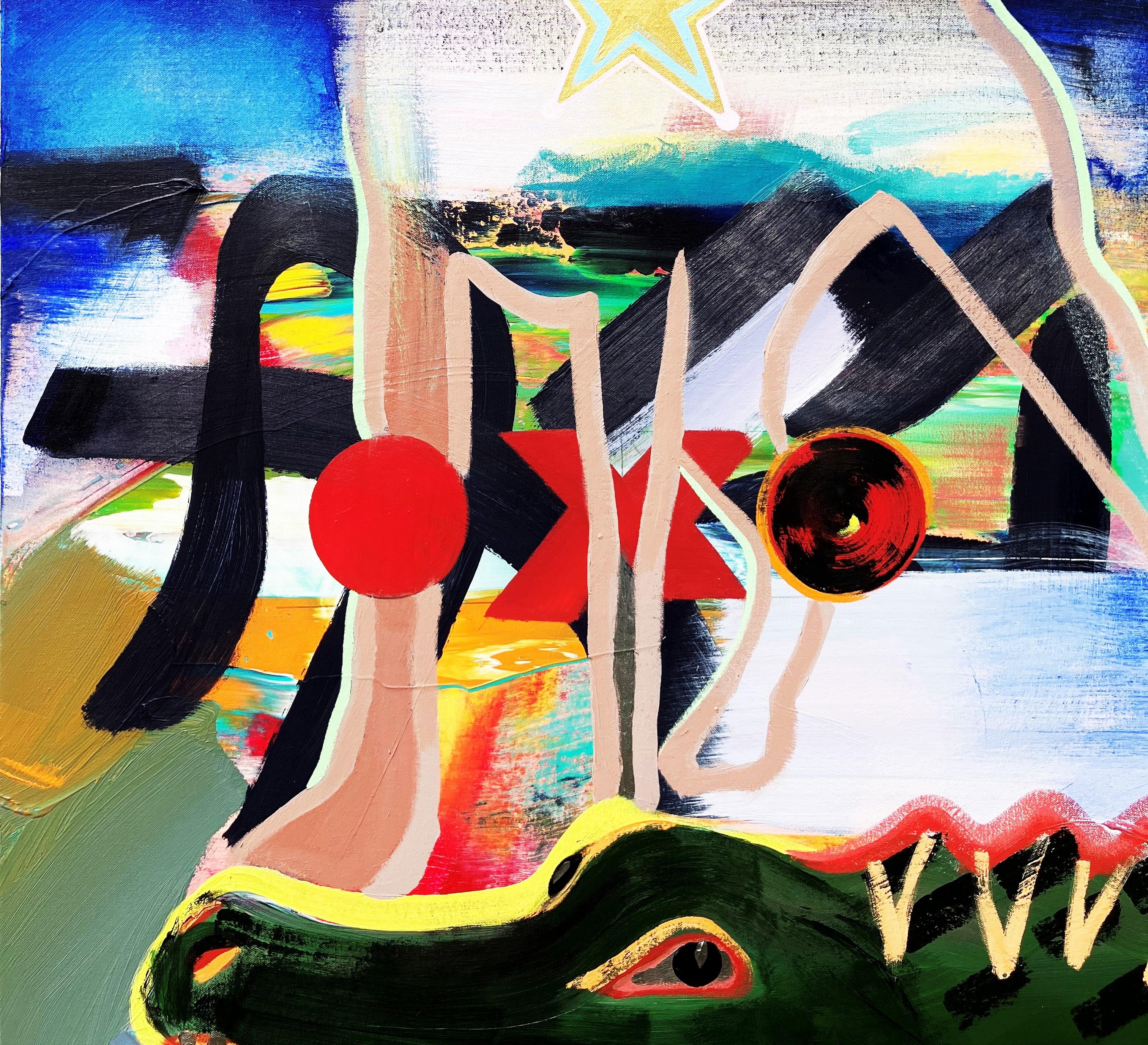 Sketchbook del liceo OXO /// Jack Graves Pittura contemporanea Street Pop Art - Animal Painting Nero di Jack Graves III