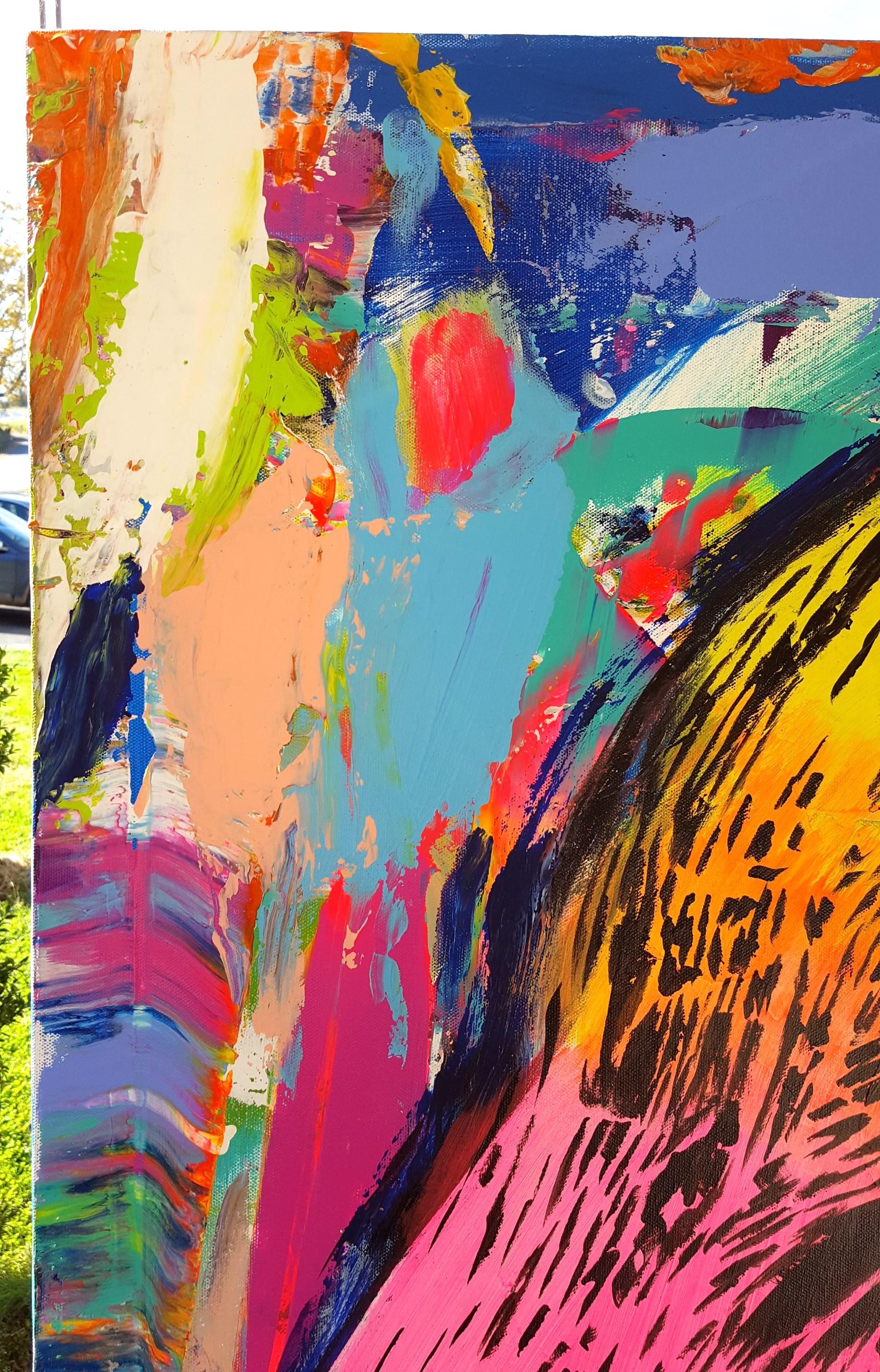 Jennifer Lawrence Icon II /// Zeitgenössische Street Pop Art Mode Model Portrait – Painting von Jack Graves III