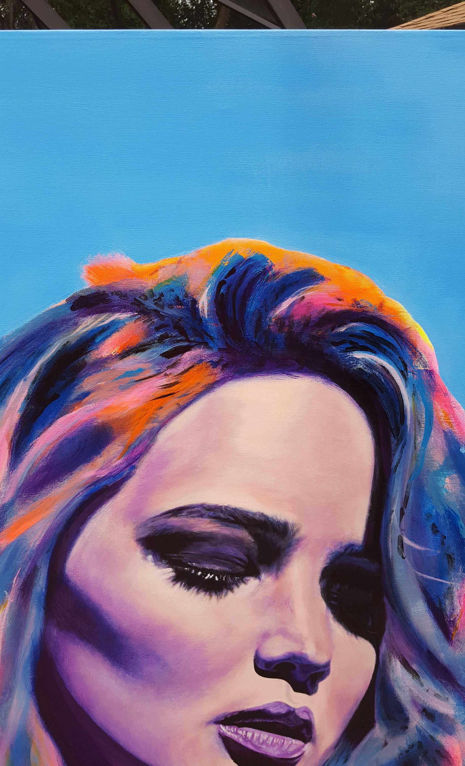 Jennifer Lawrence Supreme /// Zeitgenössische Pop Art Großes Portrait Schauspielerin Model im Angebot 1