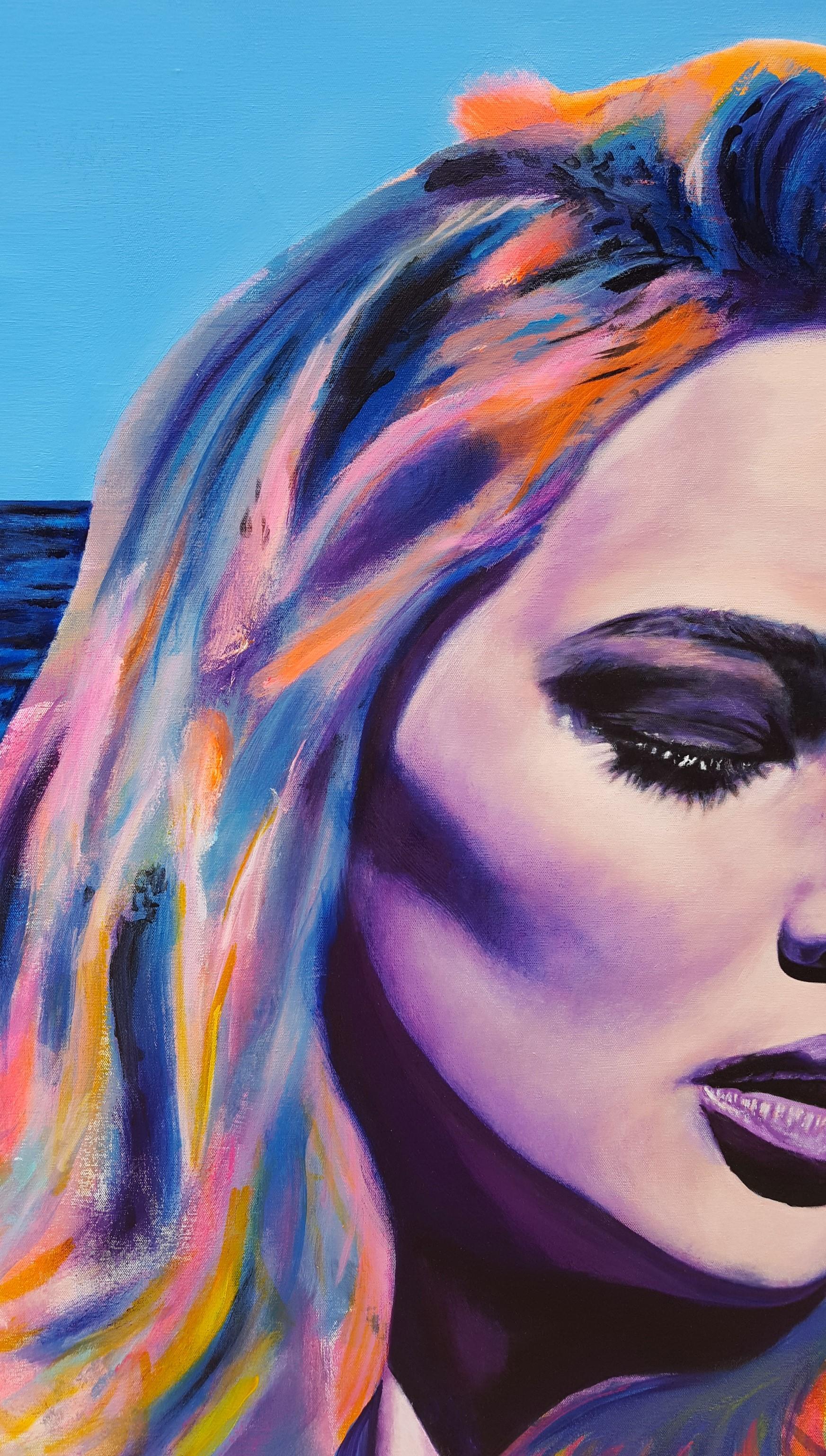 Jennifer Lawrence Supreme /// Zeitgenössische Pop Art Großes Portrait Schauspielerin Model im Angebot 3