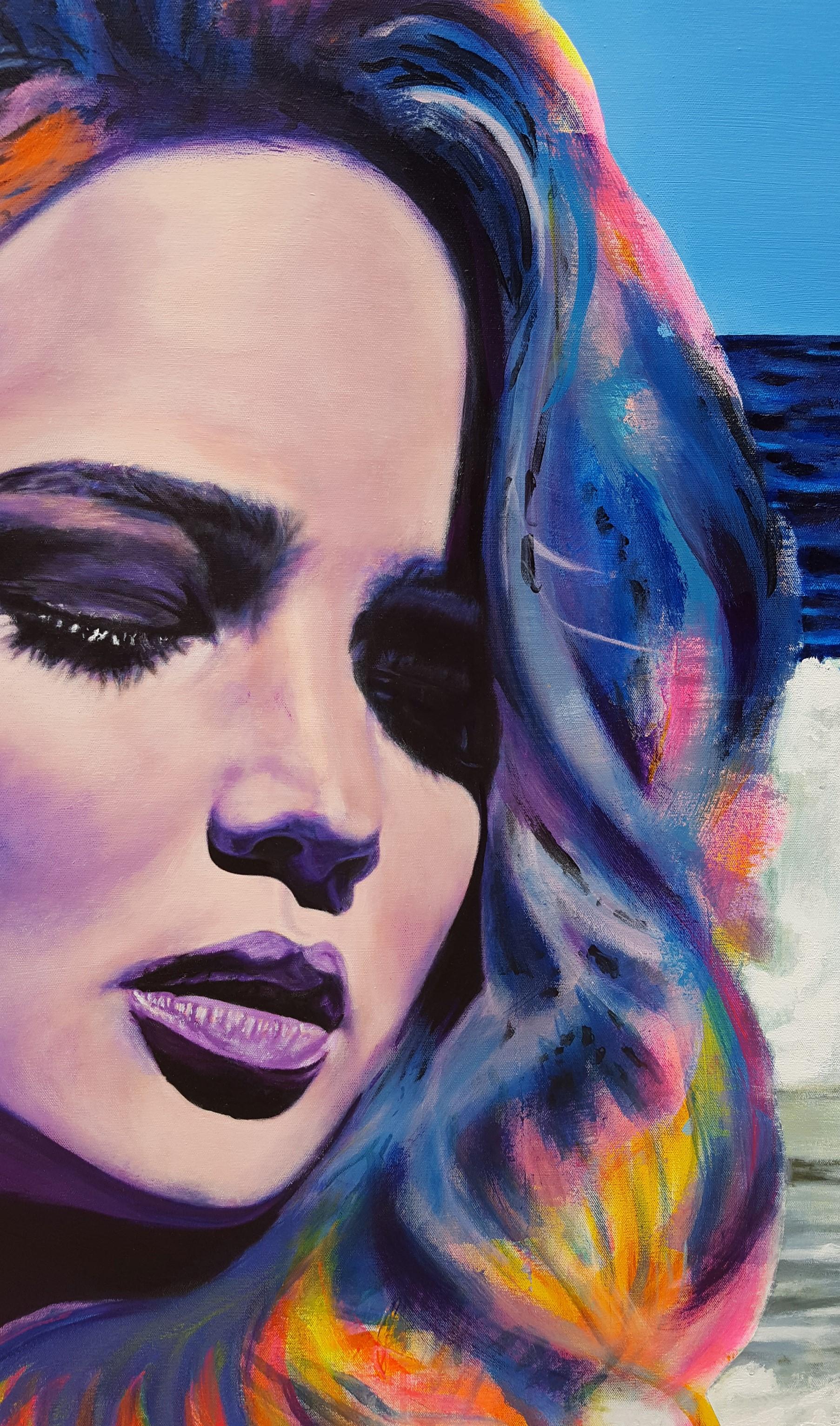 Jennifer Lawrence Supreme /// Zeitgenössische Pop Art Großes Portrait Schauspielerin Model im Angebot 4