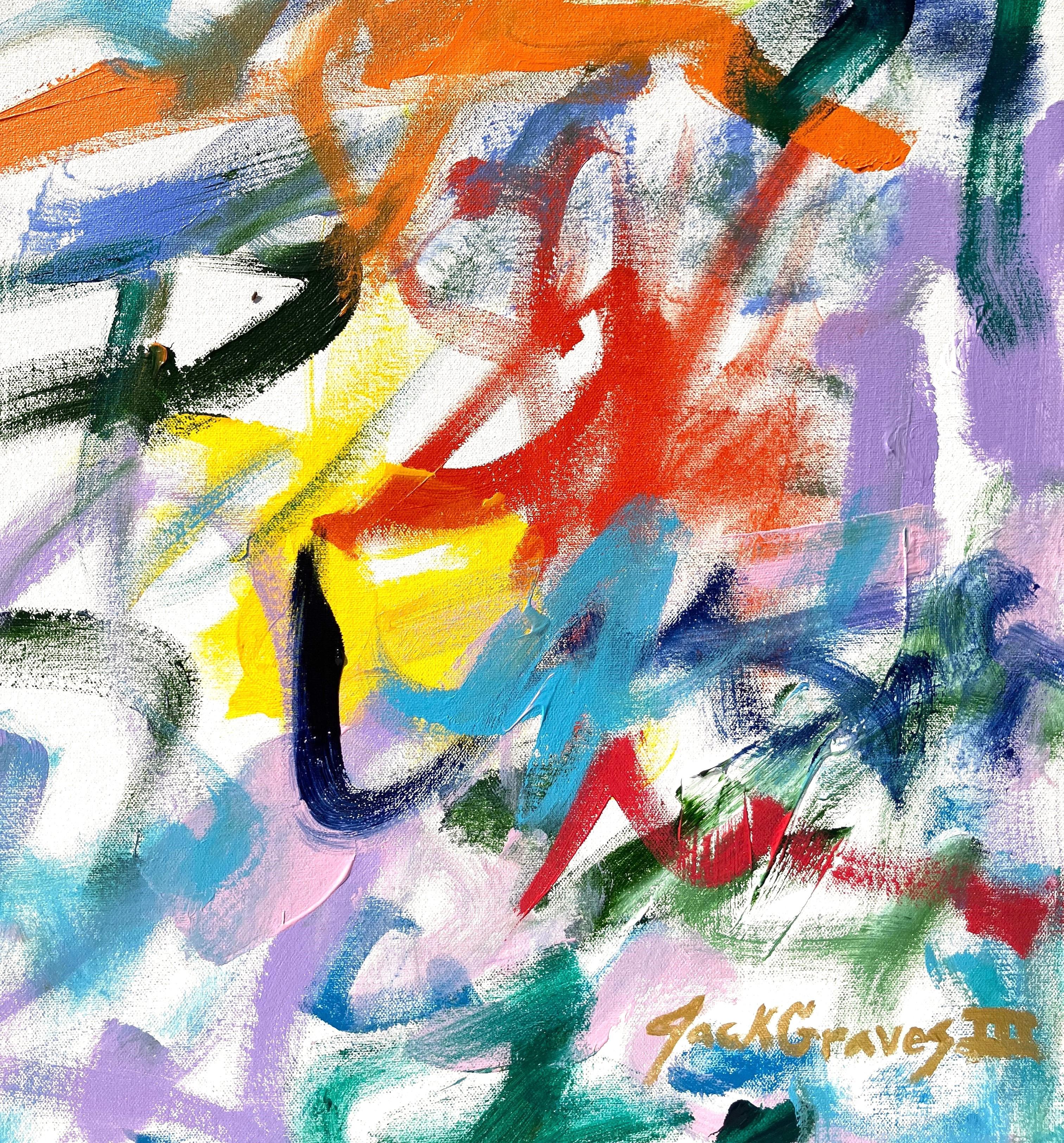 Joan Mitchell Jazz Garden /// Peinture expressionniste abstraite contemporaine Couleur - Painting de Jack Graves III