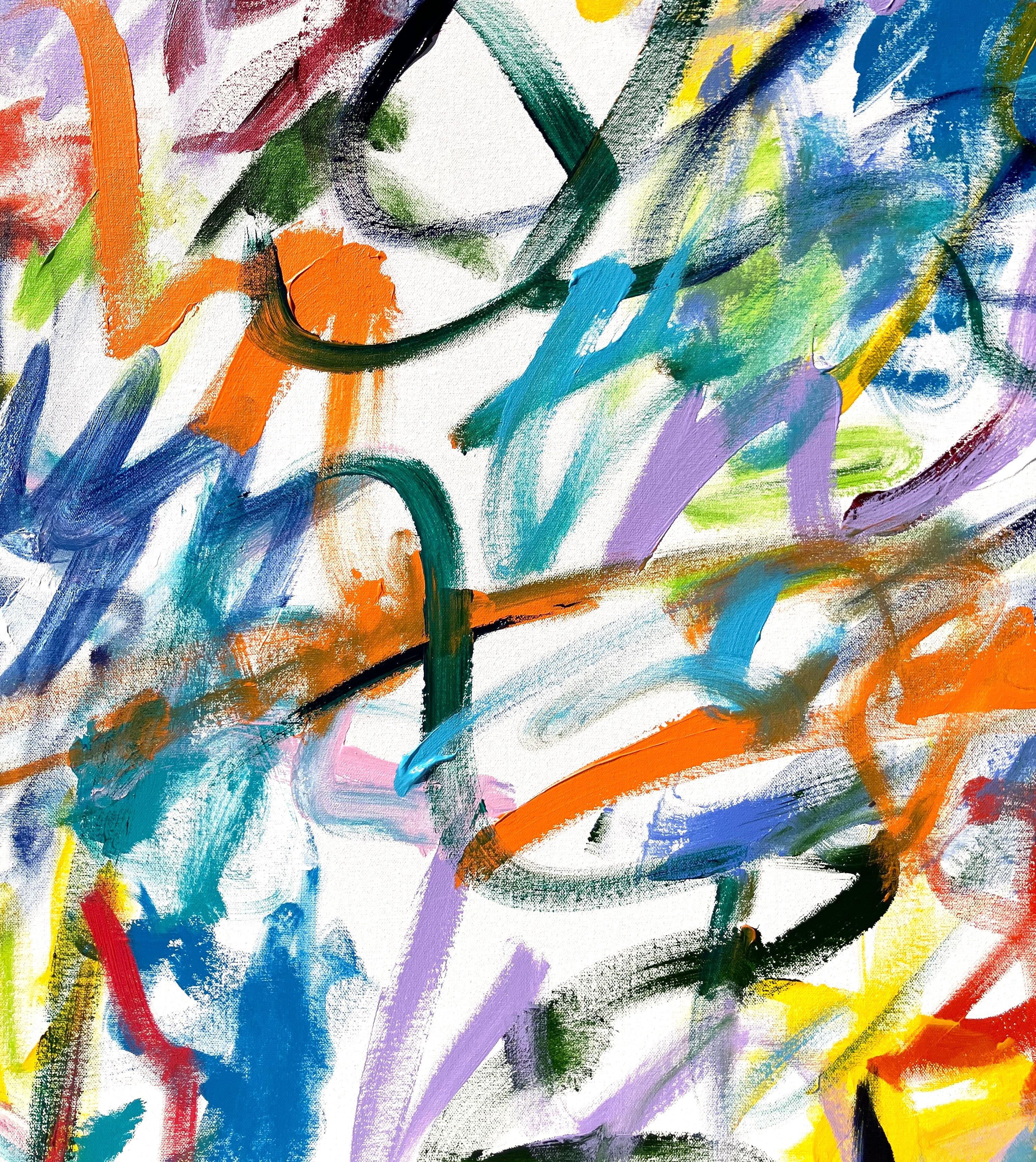 Joan Mitchell Jazz Garden /// Peinture expressionniste abstraite contemporaine Couleur - Expressionnisme abstrait Painting par Jack Graves III