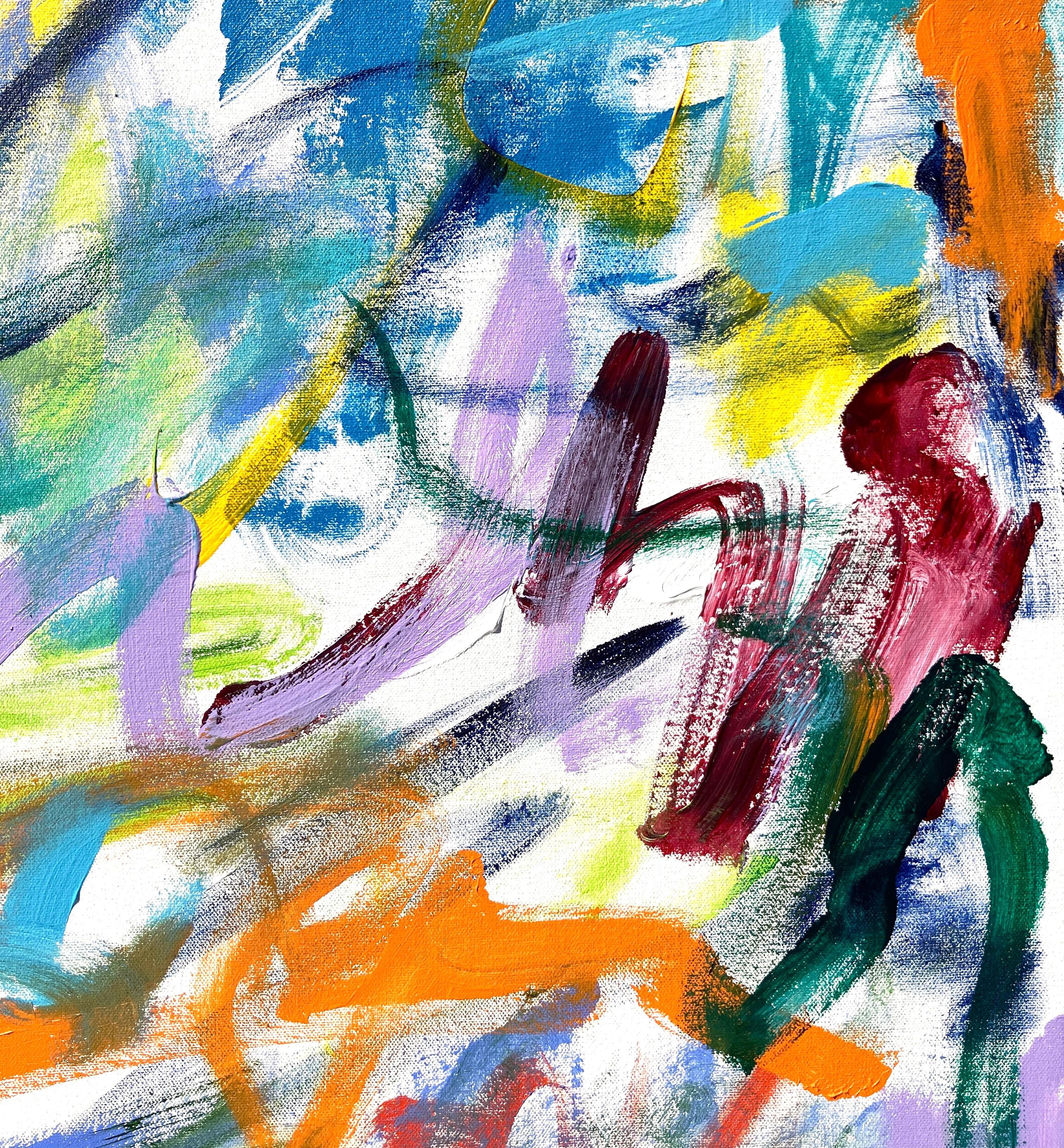 Joan Mitchell Jazz Garden /// Peinture expressionniste abstraite contemporaine Couleur en vente 3
