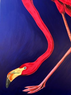 John James Audubon Flamingo Icon II /// Contemporary Ornithology Shorebird Bird