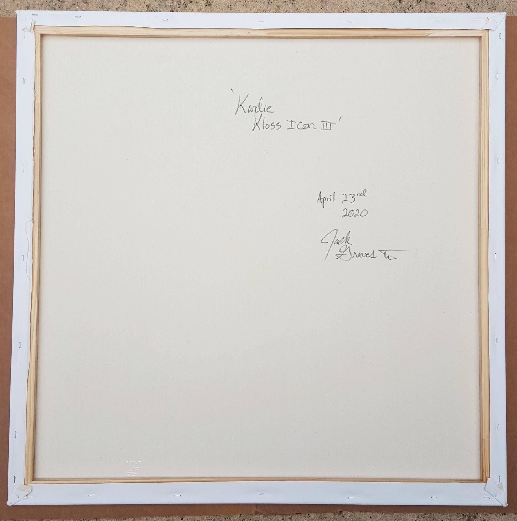 Karlie Kloss Icon III /// Zeitgenössische Pop Street Art Model Mode Malerei im Angebot 7