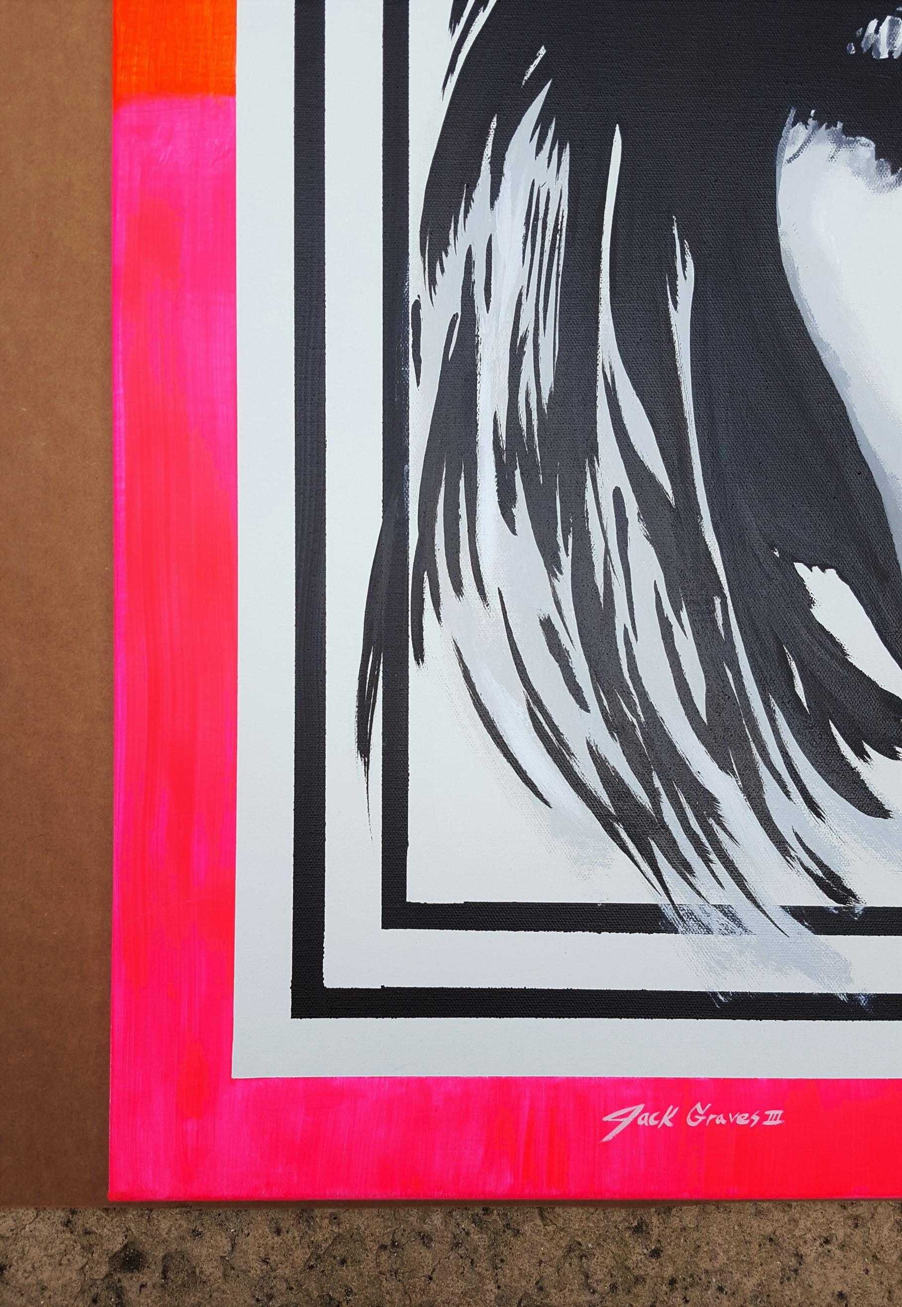 Karlie Kloss Icon III /// Zeitgenössische Pop Street Art Model Mode Malerei – Painting von Jack Graves III