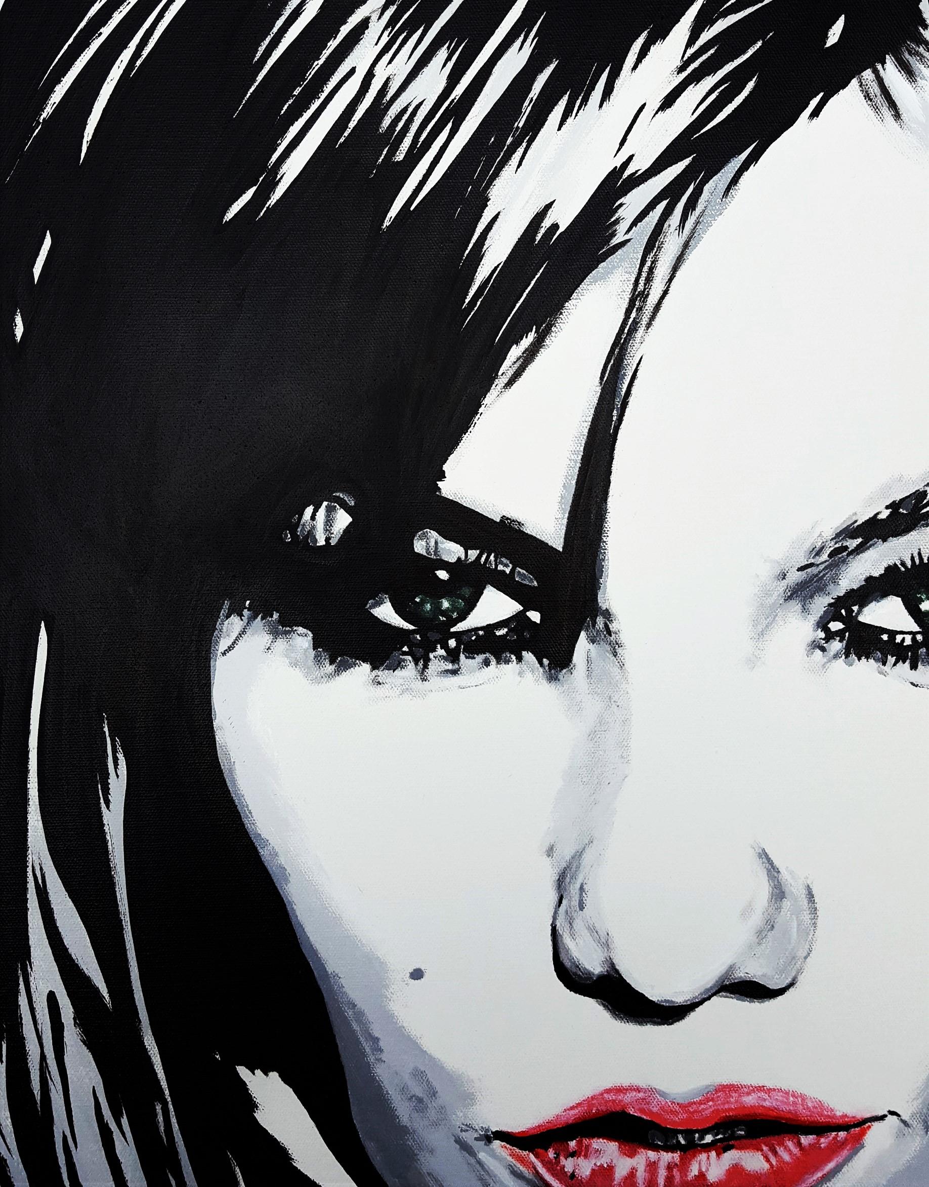 Karlie Kloss Icon III /// Zeitgenössische Pop Street Art Model Mode Malerei im Angebot 3