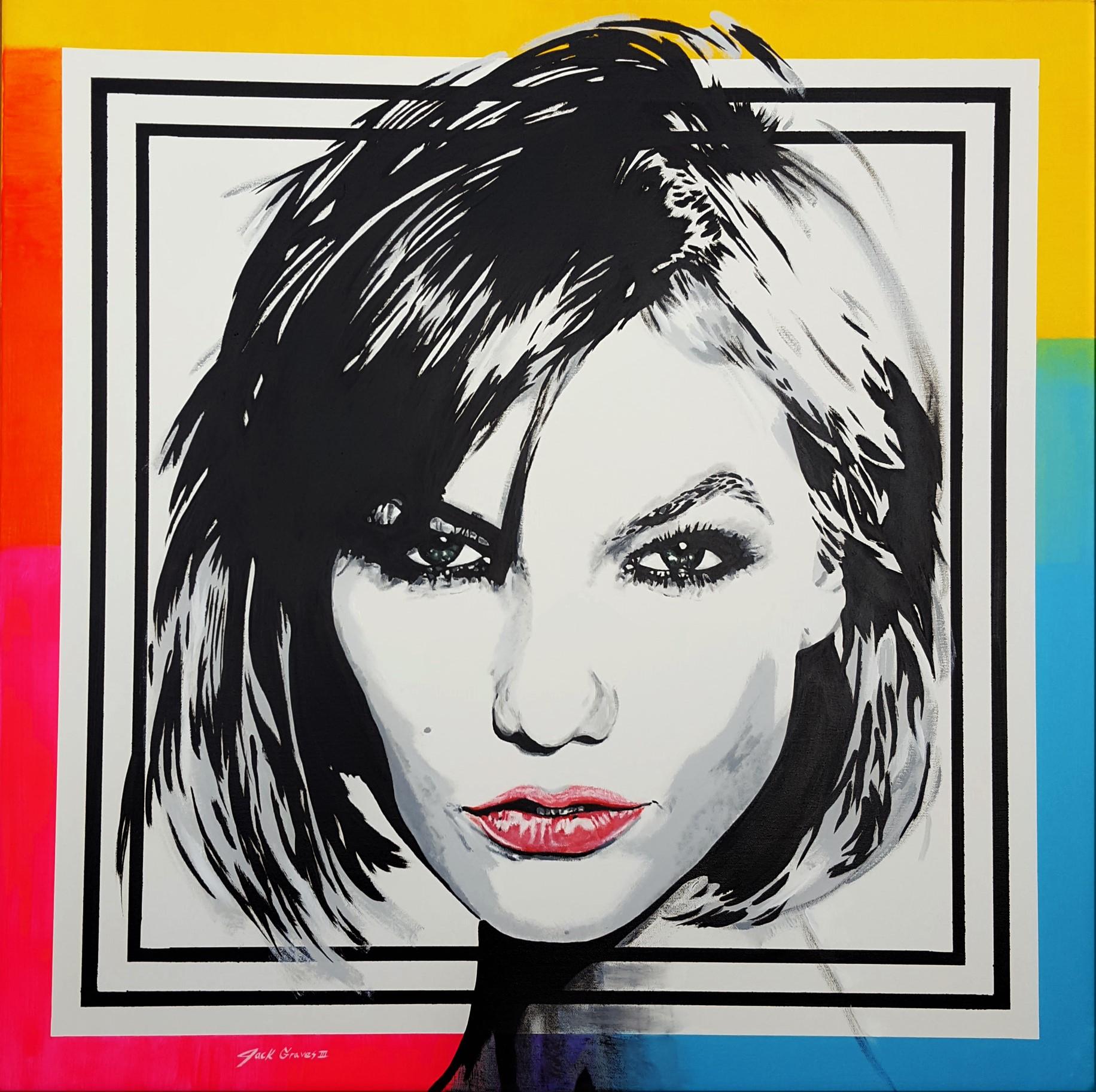 Jack Graves III Portrait Painting – Karlie Kloss Icon III /// Zeitgenössische Pop Street Art Model Mode Malerei