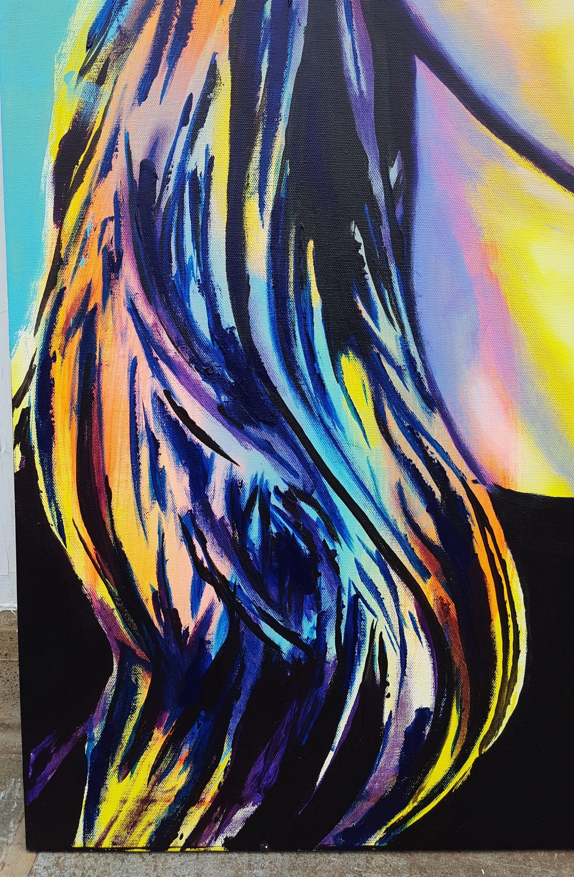 Kate Moss Icon IV /// Zeitgenössische Pop Art Mode Model Portrait Malerei UK GB – Painting von Jack Graves III