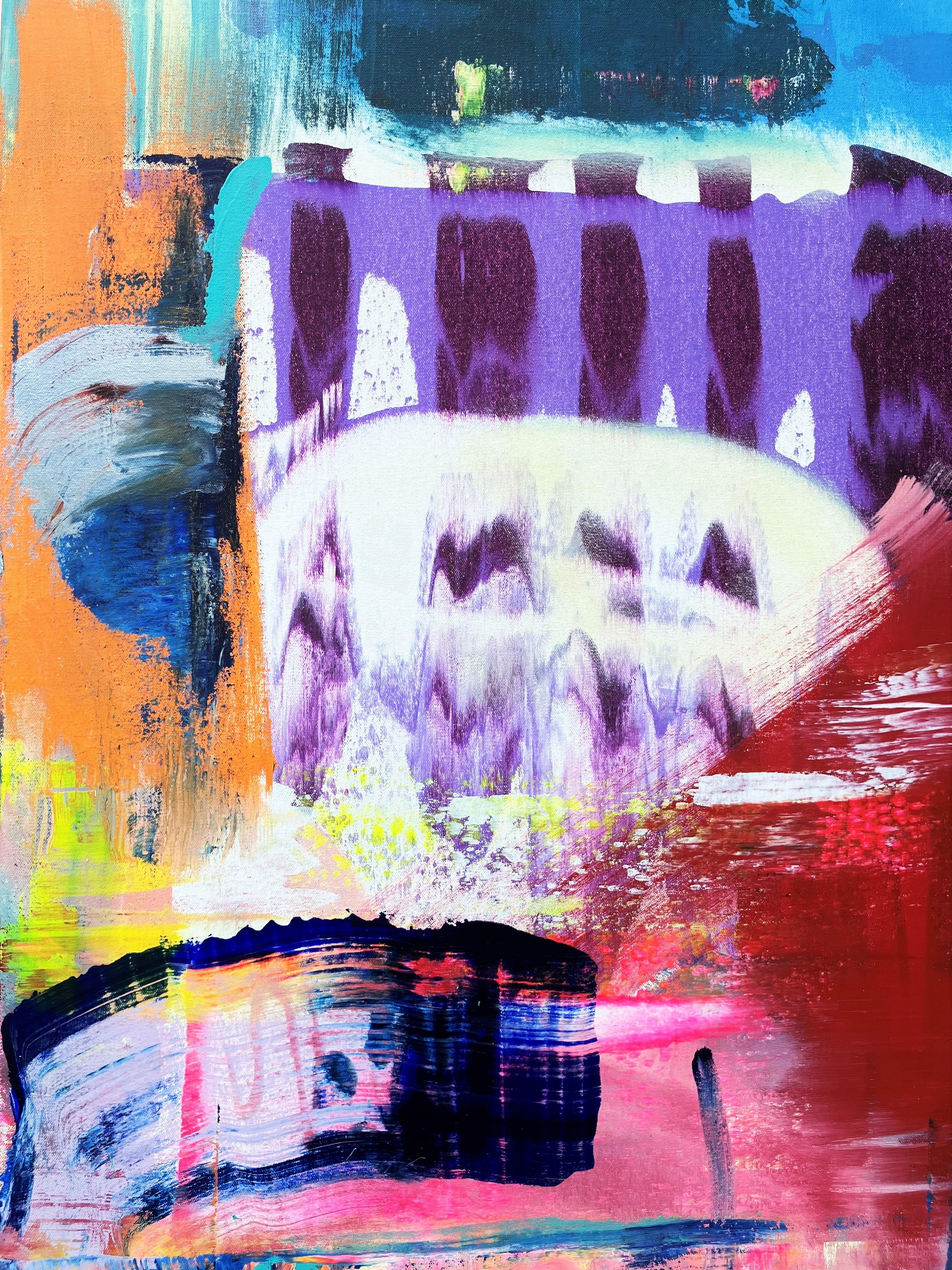 Kathryn Abbey Hanna Park (Park Your Car) /// Contemporary Street Art Malerei im Angebot 5