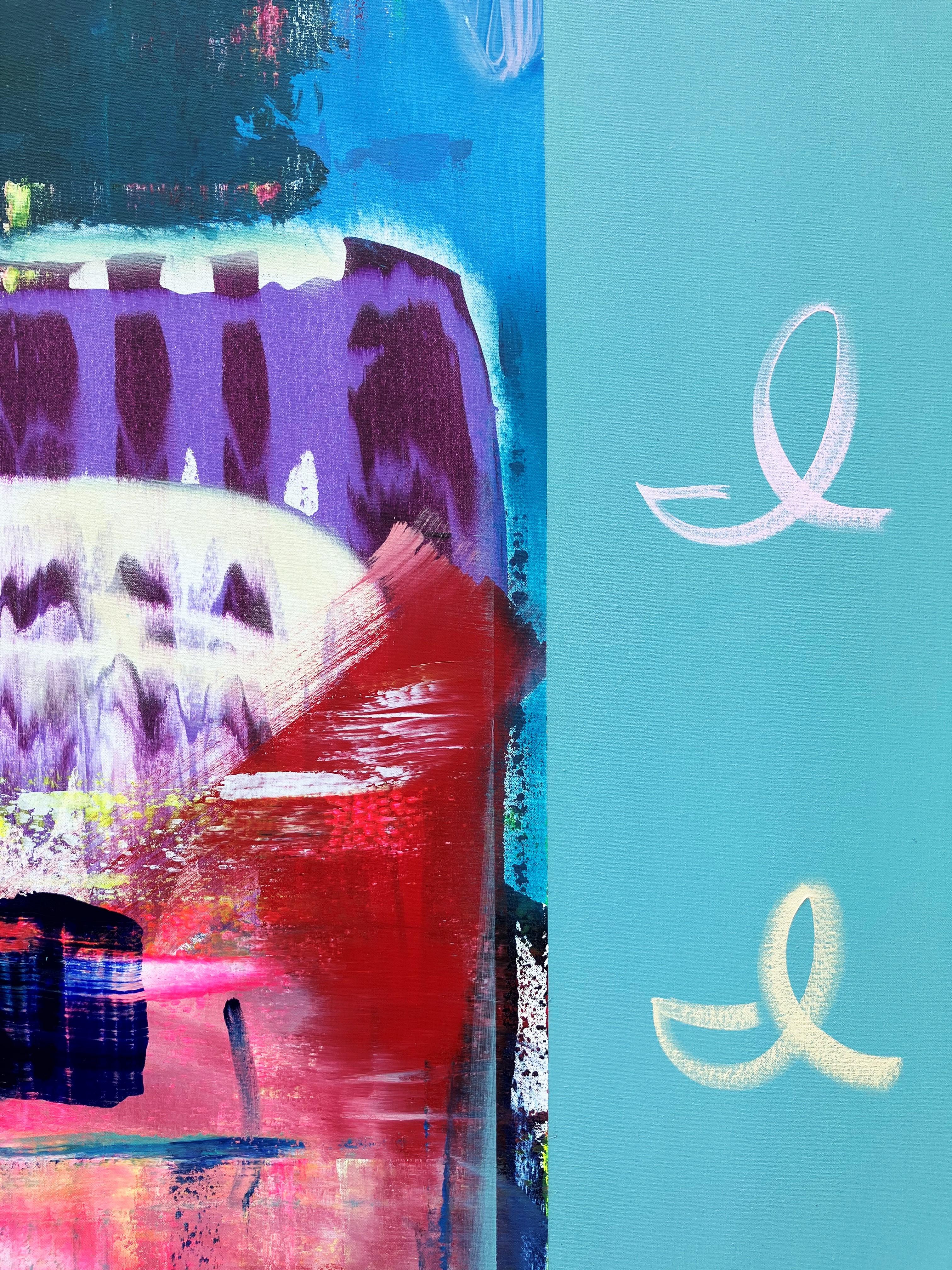 Kathryn Abbey Hanna Park (Park Your Car) /// Contemporary Street Art Malerei im Angebot 1