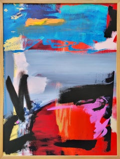 Lapin (Rabbit) /// Jack Graves Abstract Expressionist Painting Canvas Diebenkorn