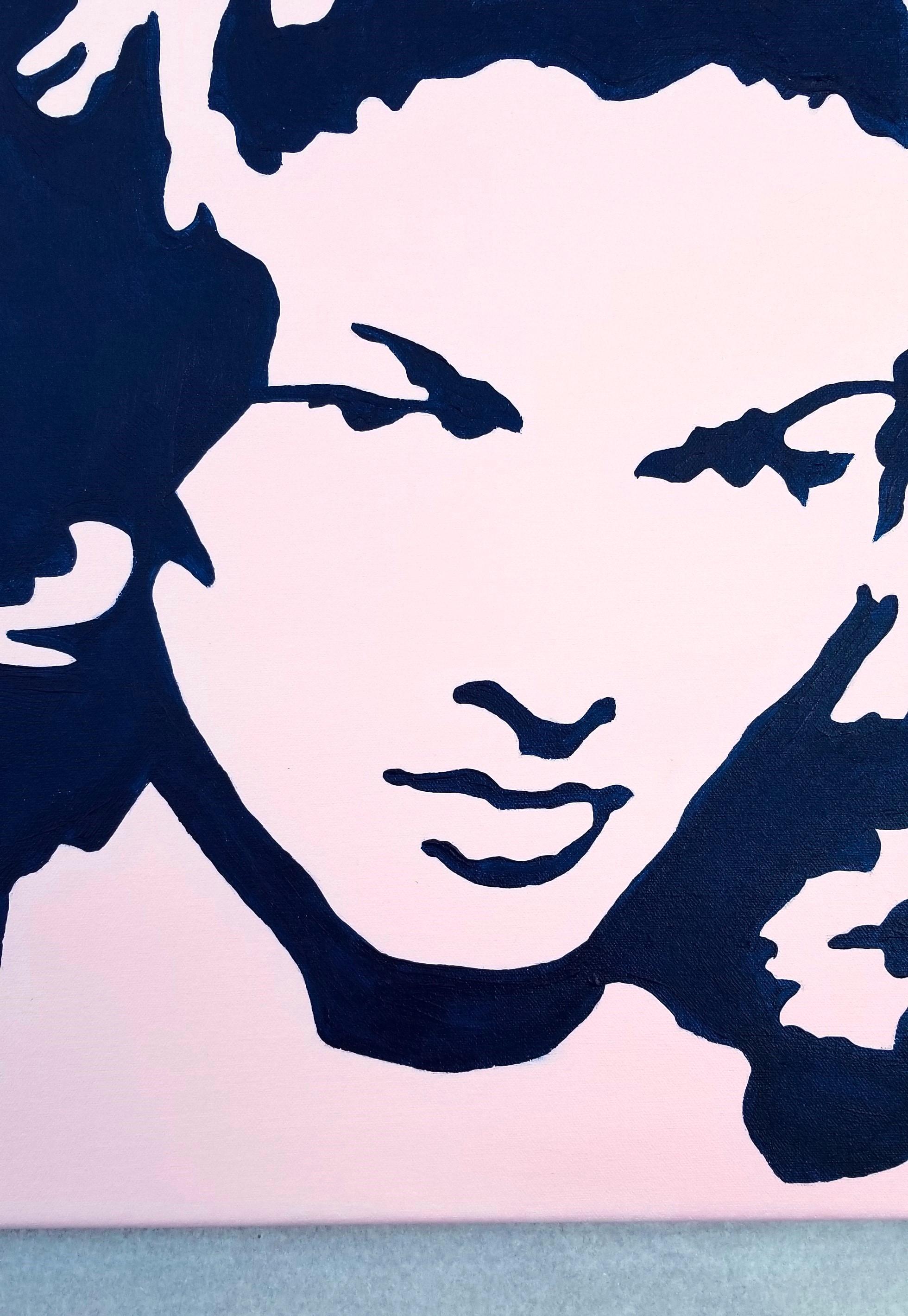 Lauren Bacall Icon VI /// Contemporary Street Pop Art Actress Model Painting en vente 4