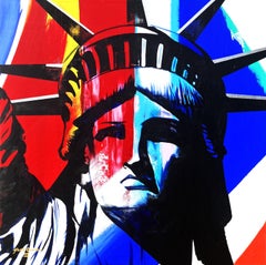 Liberty IX /// Jack Graves Statua della Libertà New York Francia Stati Uniti Dipingere