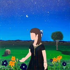 Insetti fulminati /// Jack Graves Contemporary Lady Woman Paesaggio Stelle Cat Farm