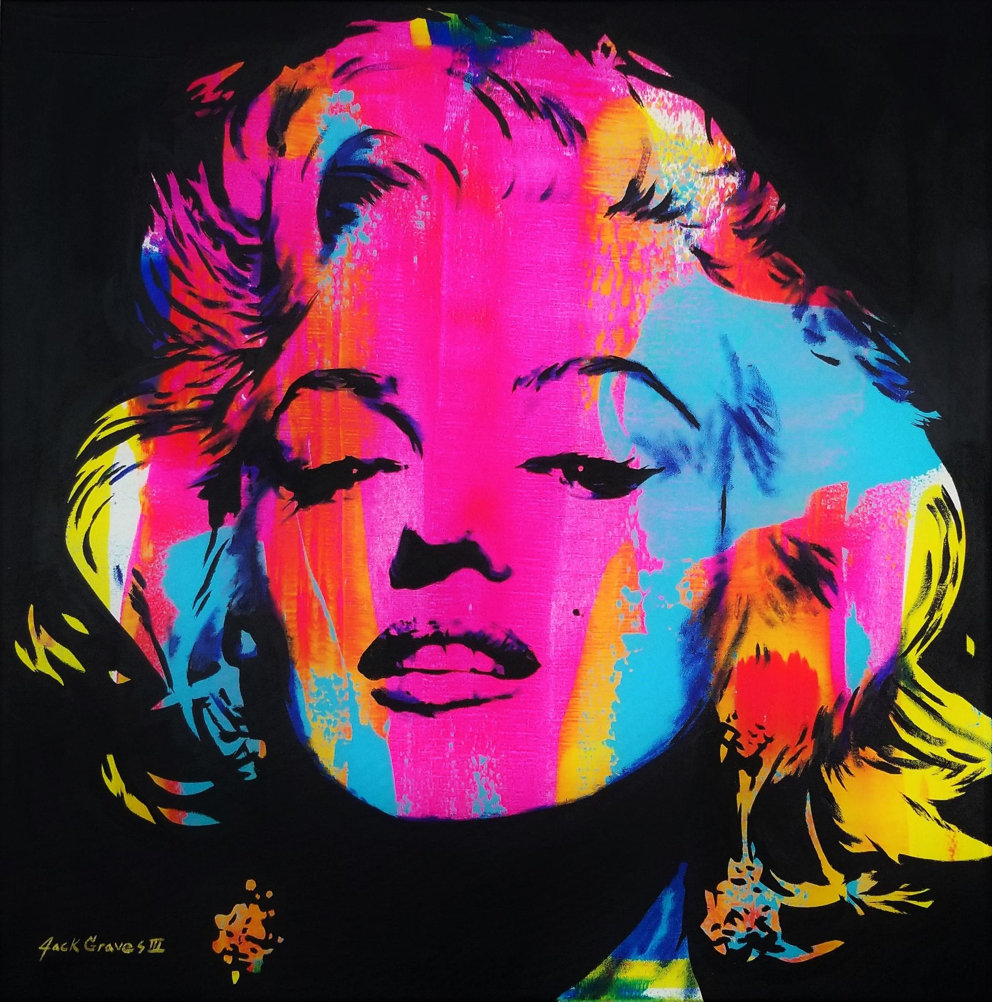 Jack Graves III Portrait Painting - Marilyn Monroe Icon X