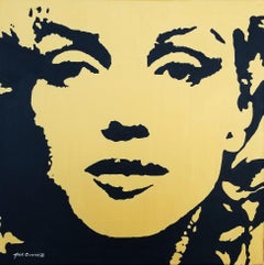 Marilyn Monroe Icono XV /// Street Pop Art Contemporáneo Retrato de Modelo de Moda