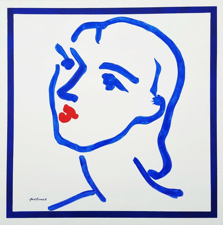Jack Graves III Portrait Painting - Matisse Face Icon II