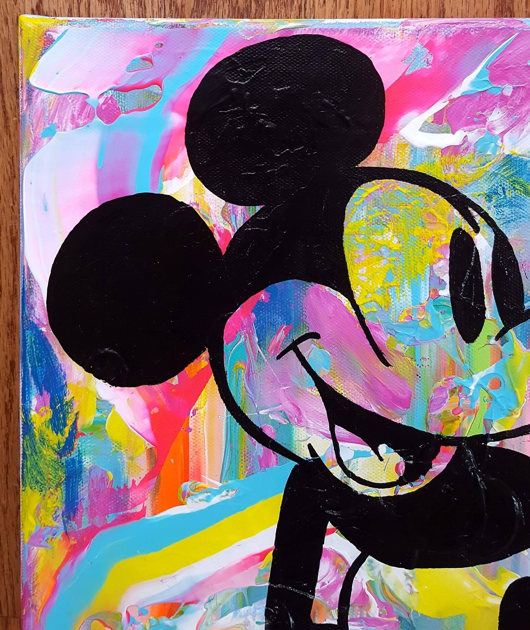 Micky Mouse Icon - Contemporary Painting by Jack Graves III