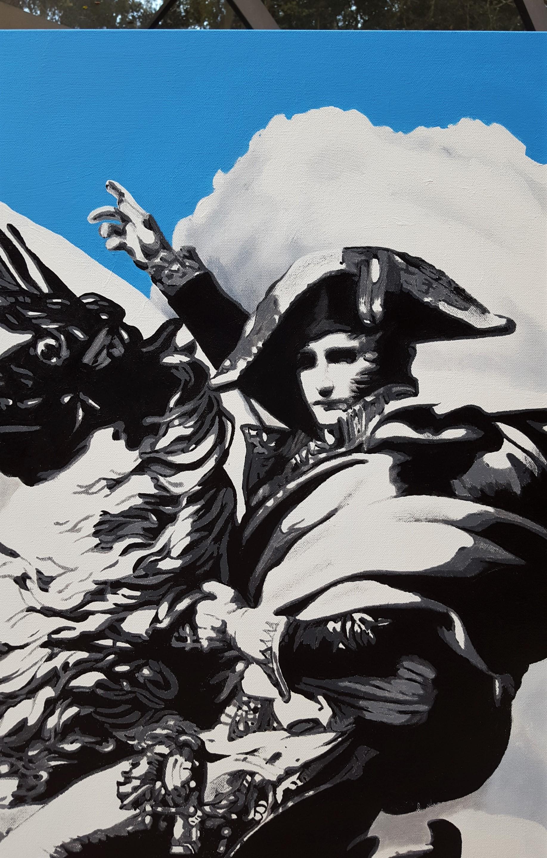Napoleon Supreme /// Zeitgenössisches Pferd Militär Großes Gemälde Geschichte Kunst im Angebot 2