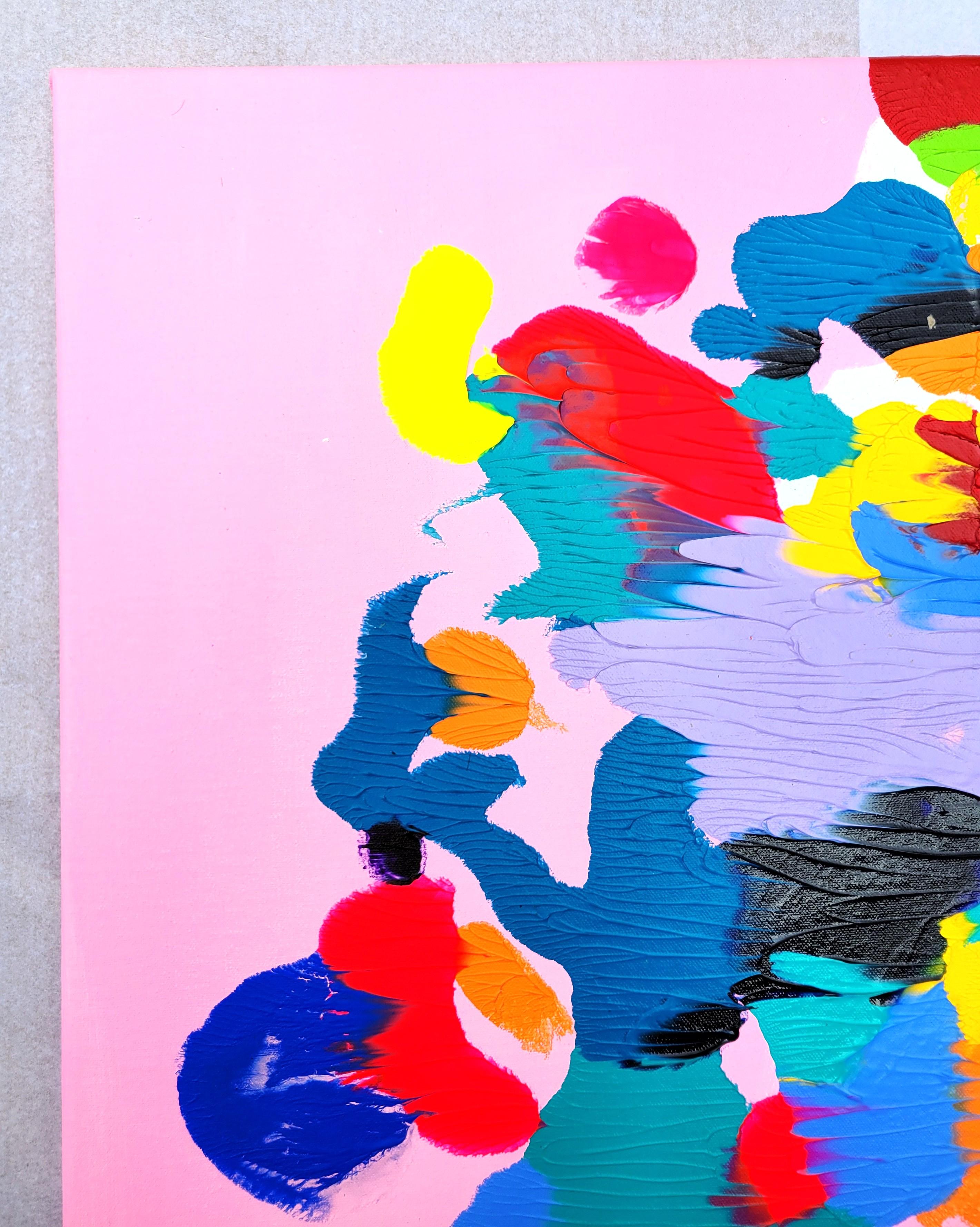 Pansy Empress /// Pittura contemporanea colorata astratta simmetrica Rorschach - Painting Espressionismo astratto di Jack Graves III