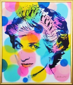 Princess Diana Icon /// Contemporary Street Pop Art Portrait Royal Family Crown