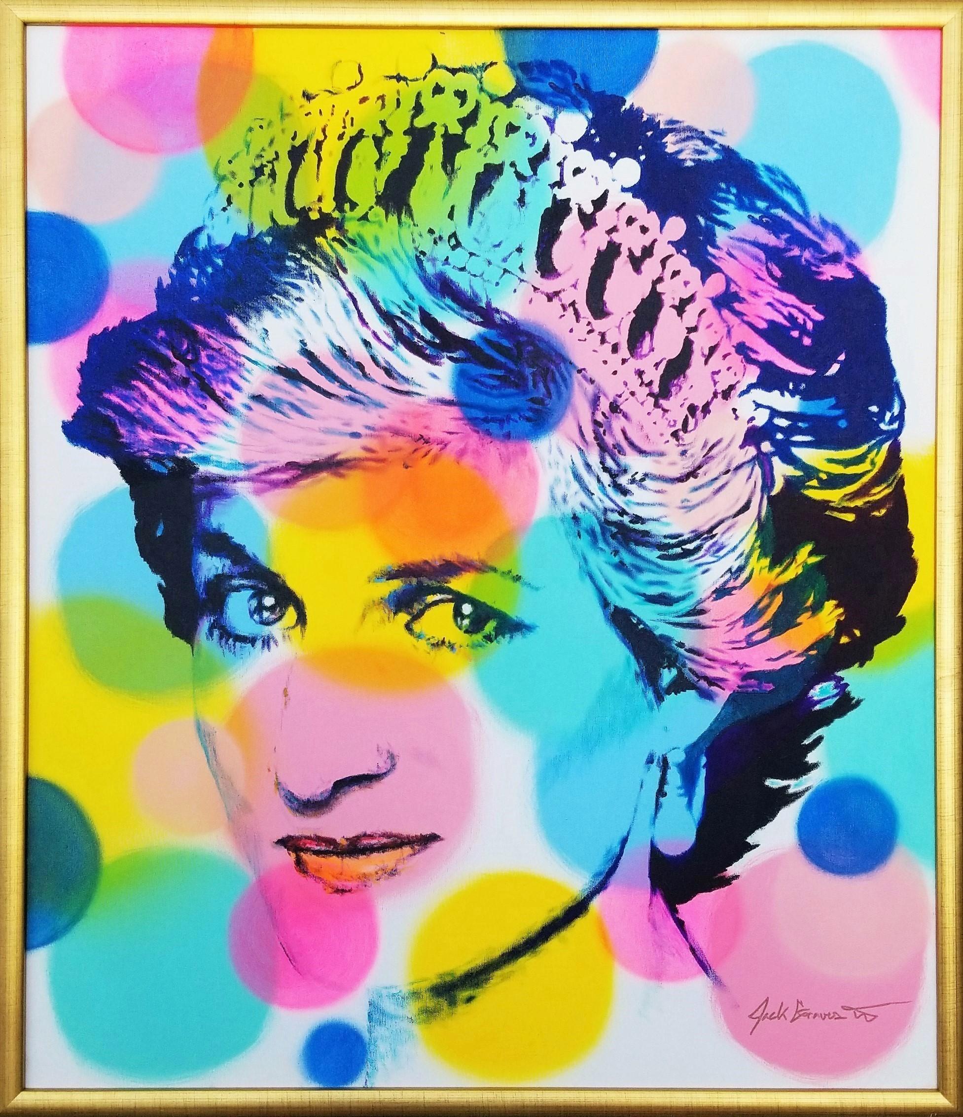 Princess Diana Icon /// Contemporary Street Pop Art Portrait Royal Family Crown - Painting by Jack Graves III