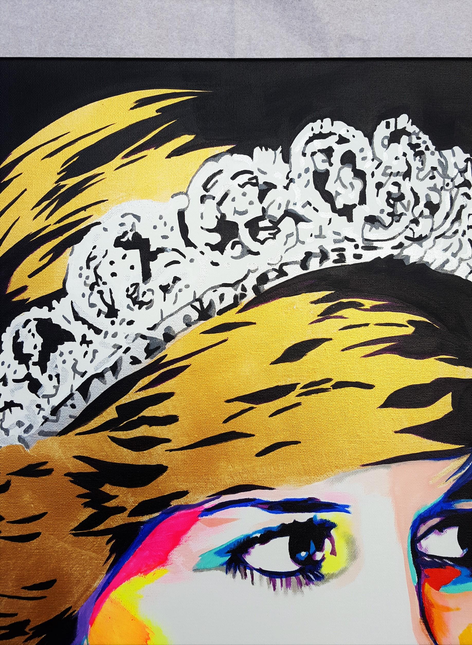 Princess Diana Icon IV - Contemporary Painting by Jack Graves III
