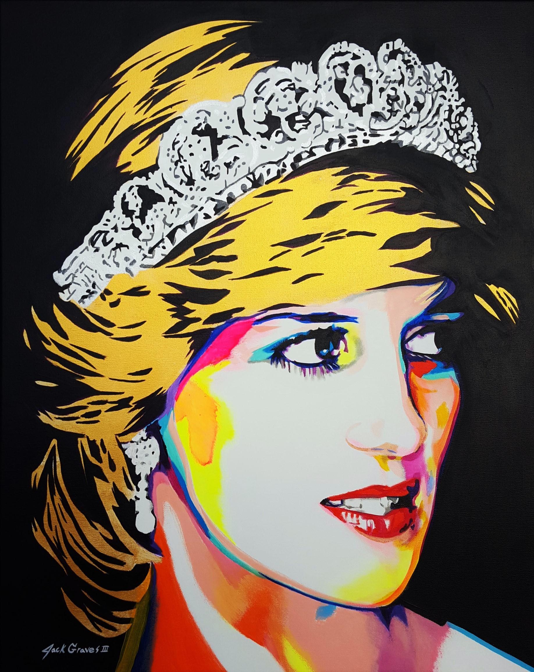 Jack Graves III Portrait Painting - Princess Diana Icon IV