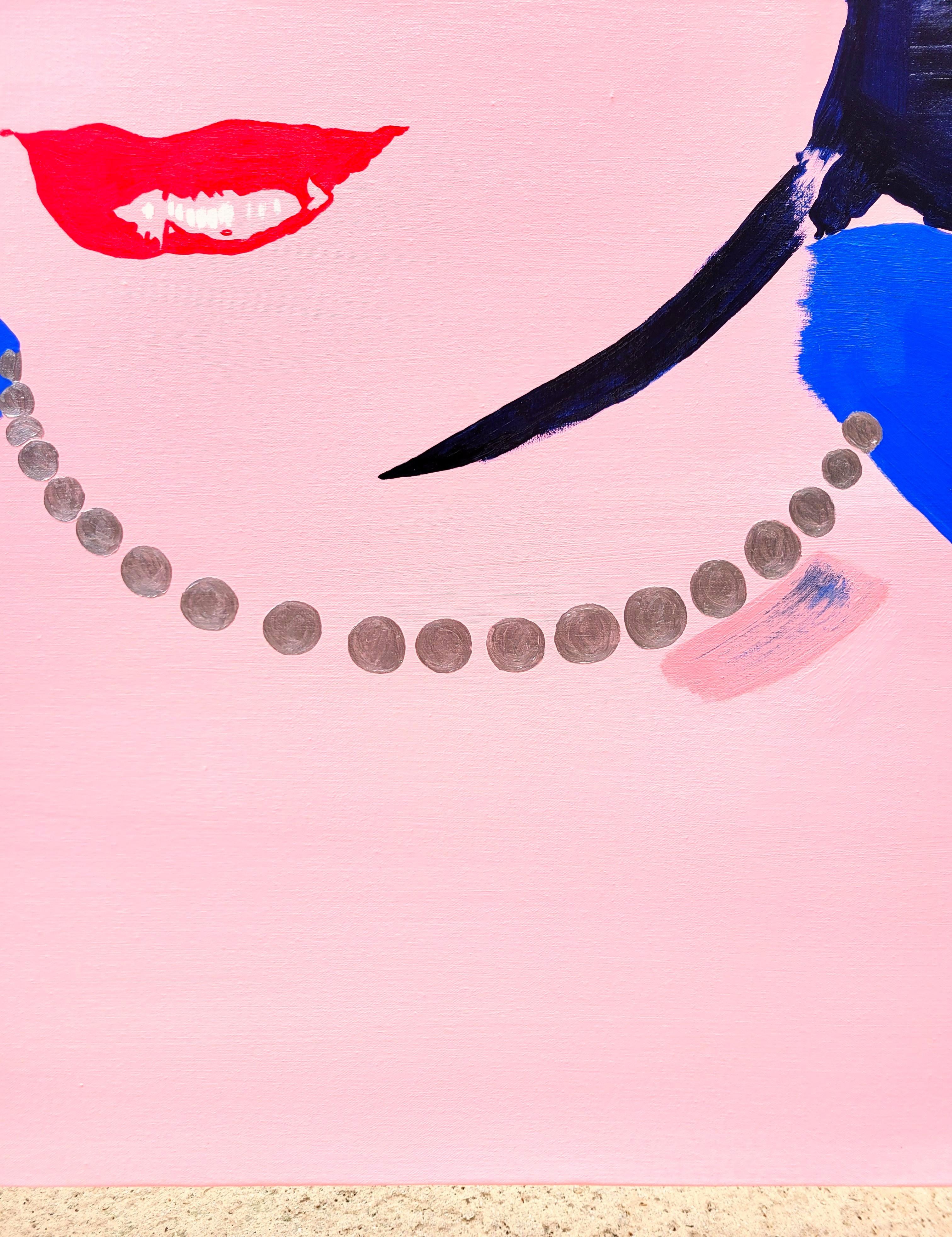 (Principessa) Grace Kelly XI /// Ritratto di Street Pop Art Contemporaneo Dipinto Viso in vendita 3