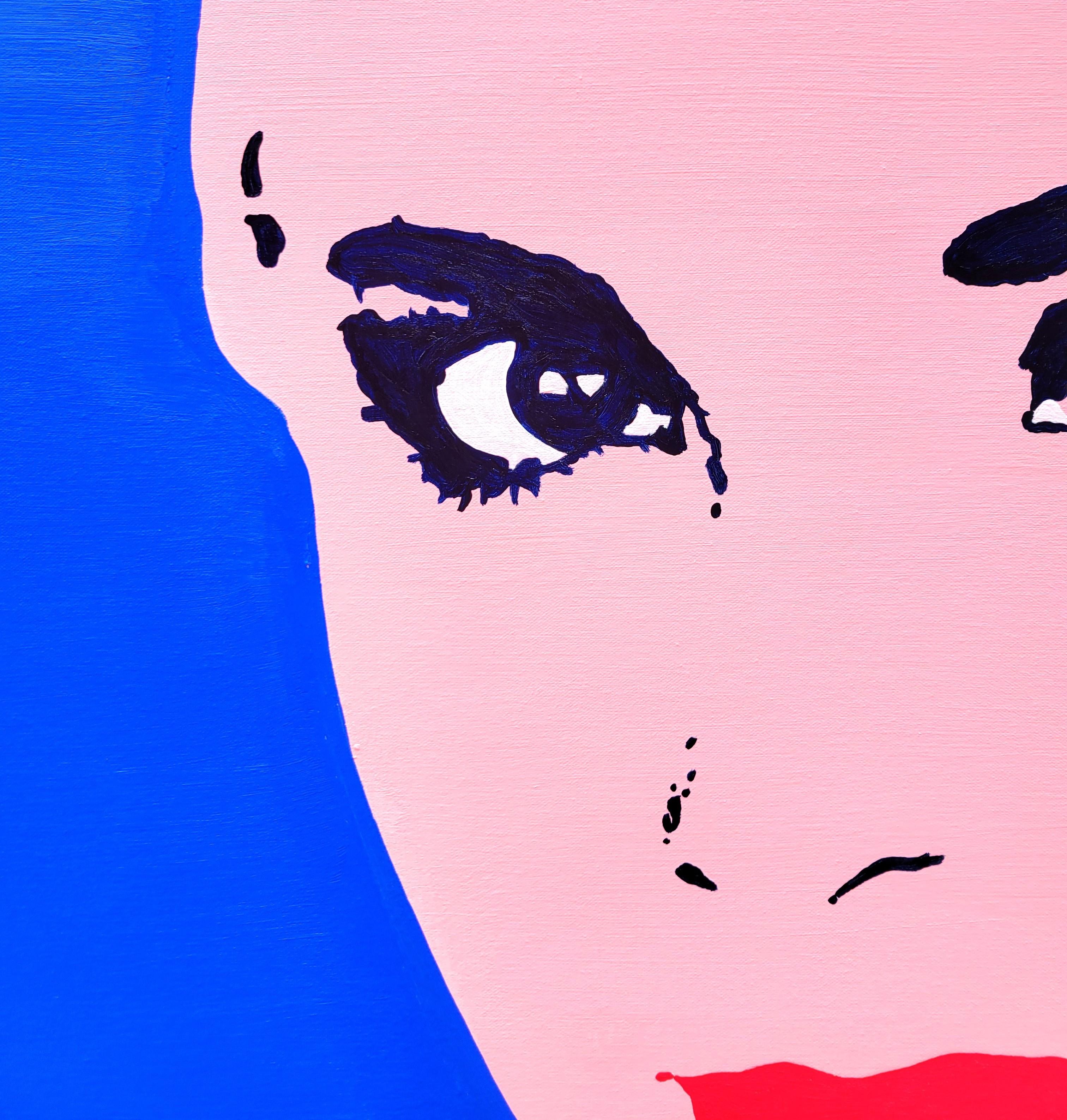 (Principessa) Grace Kelly XI /// Ritratto di Street Pop Art Contemporaneo Dipinto Viso in vendita 4