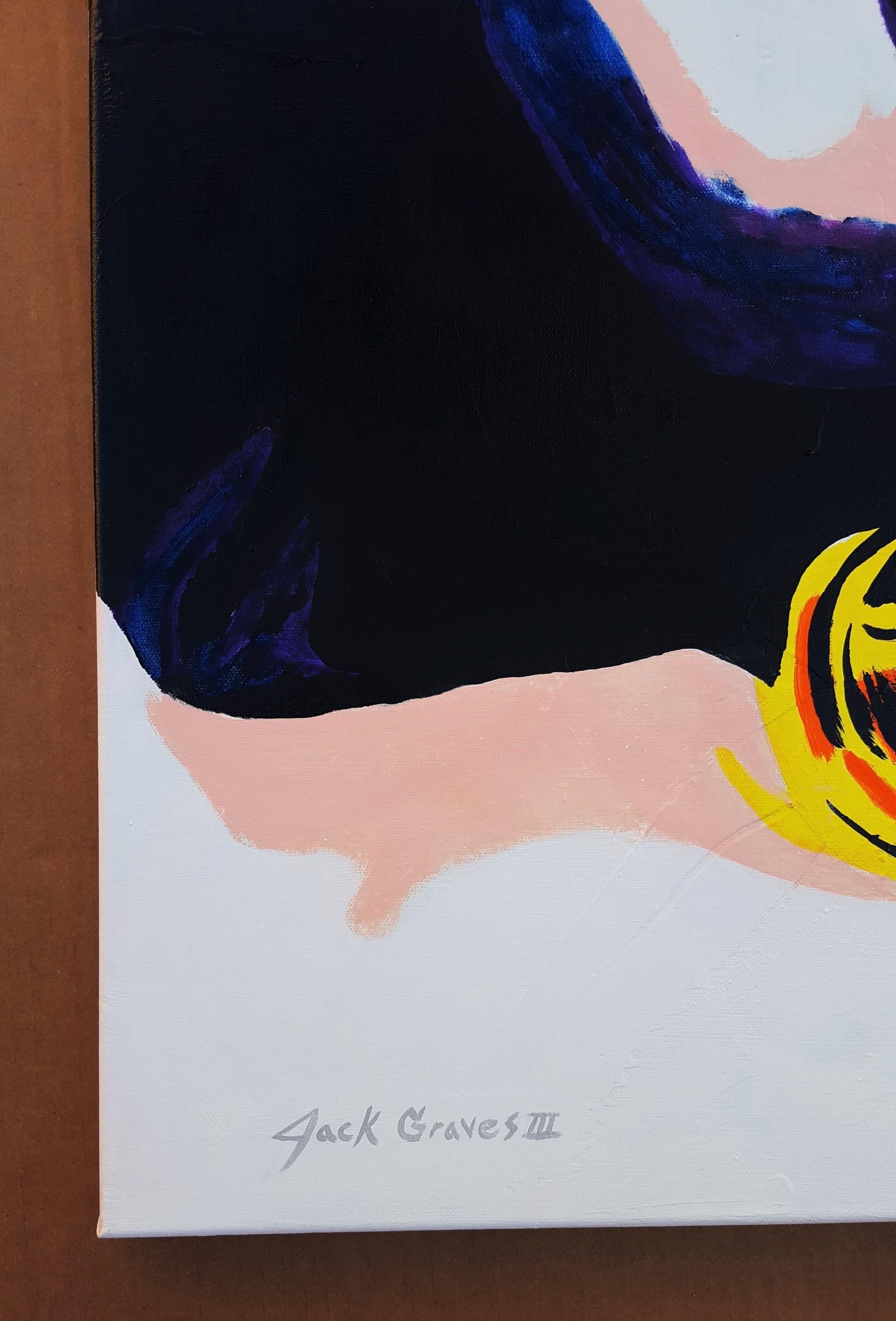 Rosie Huntington-Whiteley Icon III - Painting by Jack Graves III