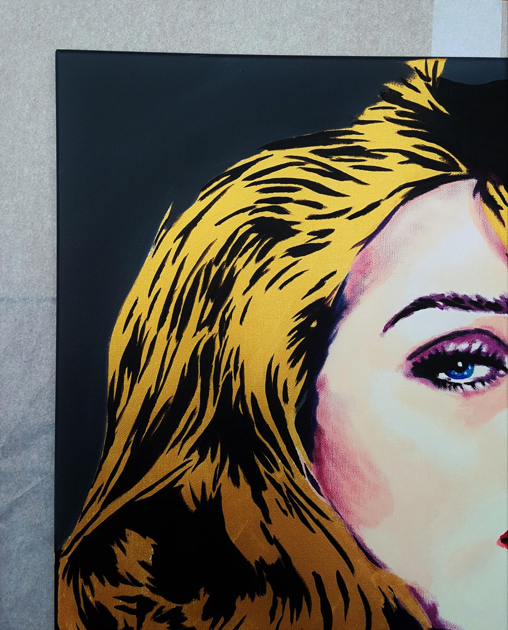 Rosie Huntington-Whiteley Icon IV /// Zeitgenössische Pop Art Mode Model Art (Pop-Art), Painting, von Jack Graves III