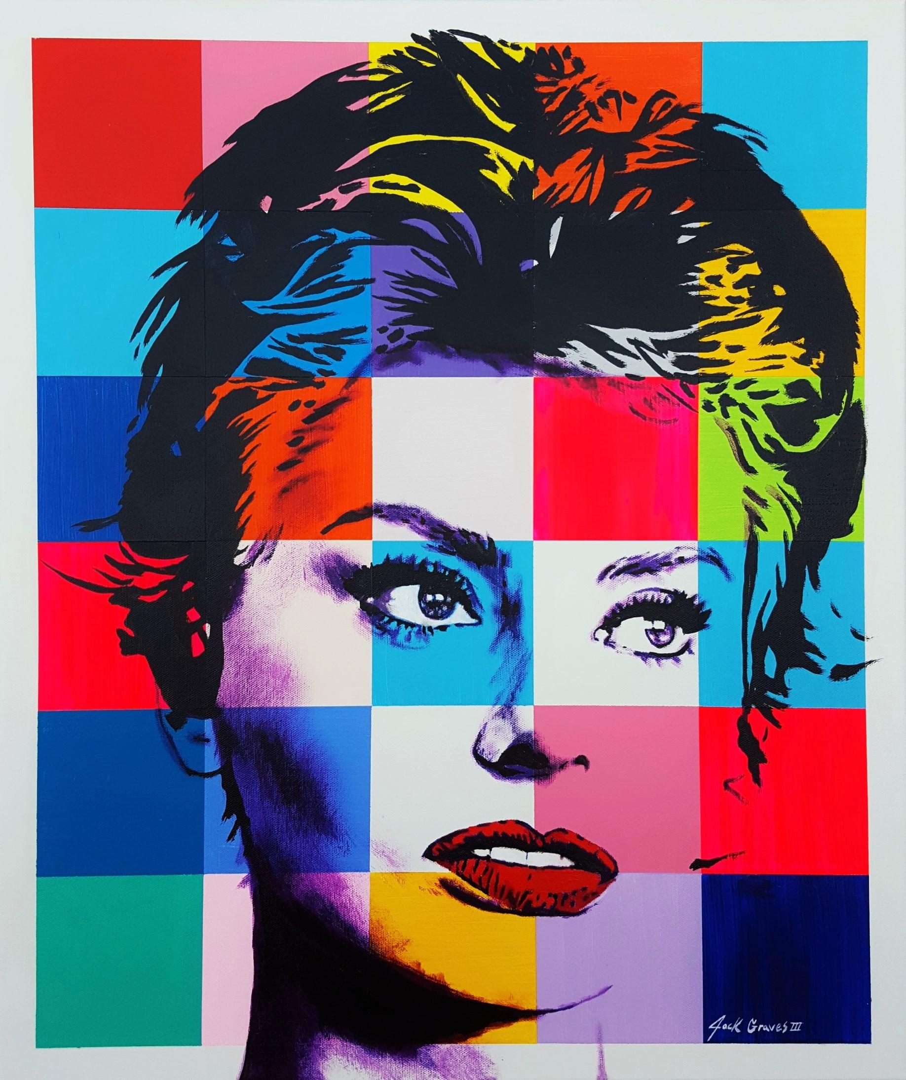 Jack Graves III Portrait Painting - Sophia Loren Icon III